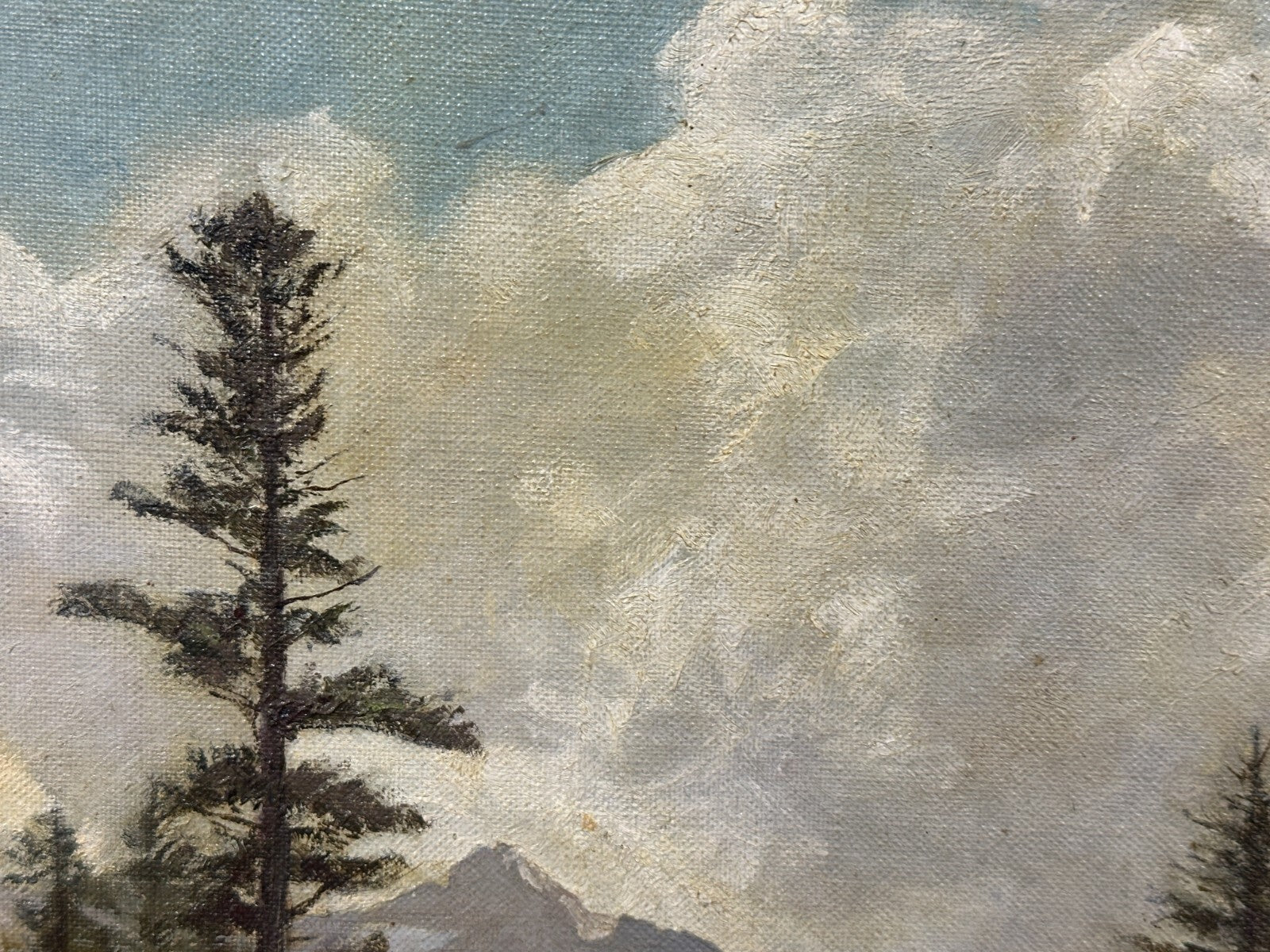 Rudolf Hölbling (1897–1990) - Alpenlandschaft - Öl auf Masonit - Barocker Rahmen12