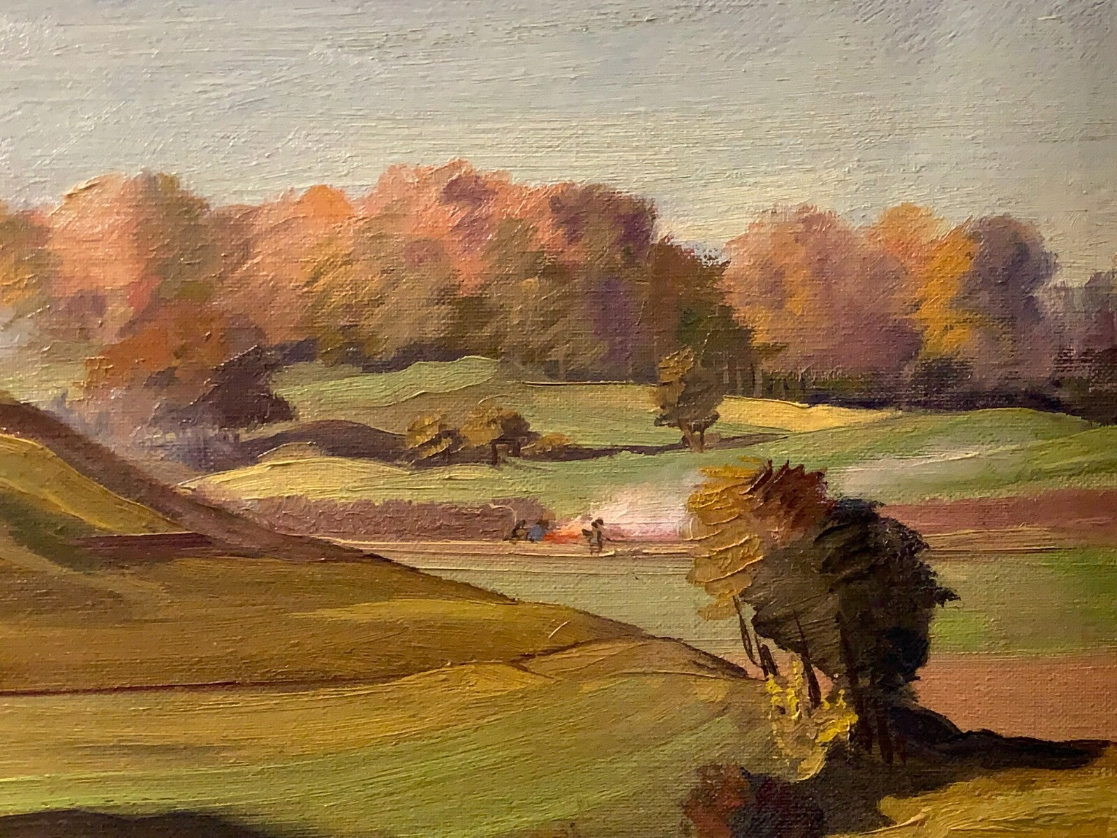 Fritz Mader 1900-1998 - Herbstlicher Hang 1955 - Öl auf LWD - gerahmt - signiert3