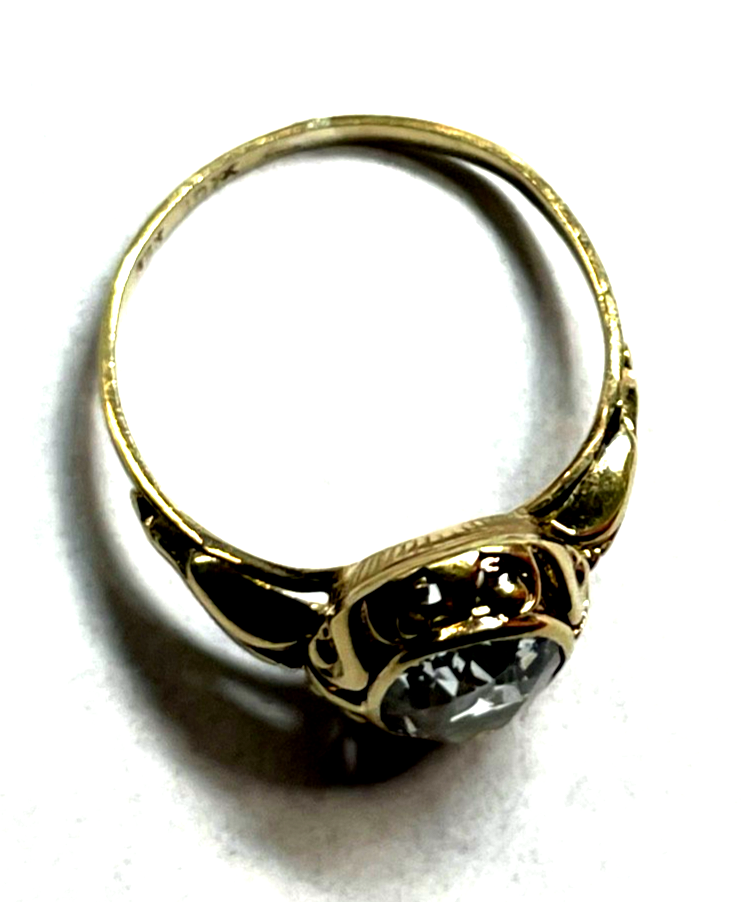 Antik 333 Gold 8 K Aquamarin Ring Ø 17,2 mm RG 54 Juwelier Qualität gepfl.5