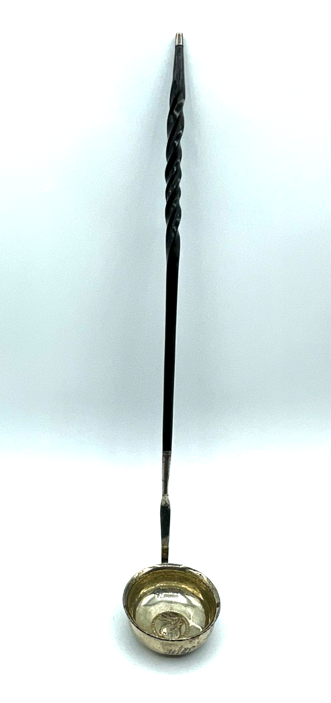 Antik edle georgische George III  Toddy Ladle Kelle Punsch Punschkelle Silber0