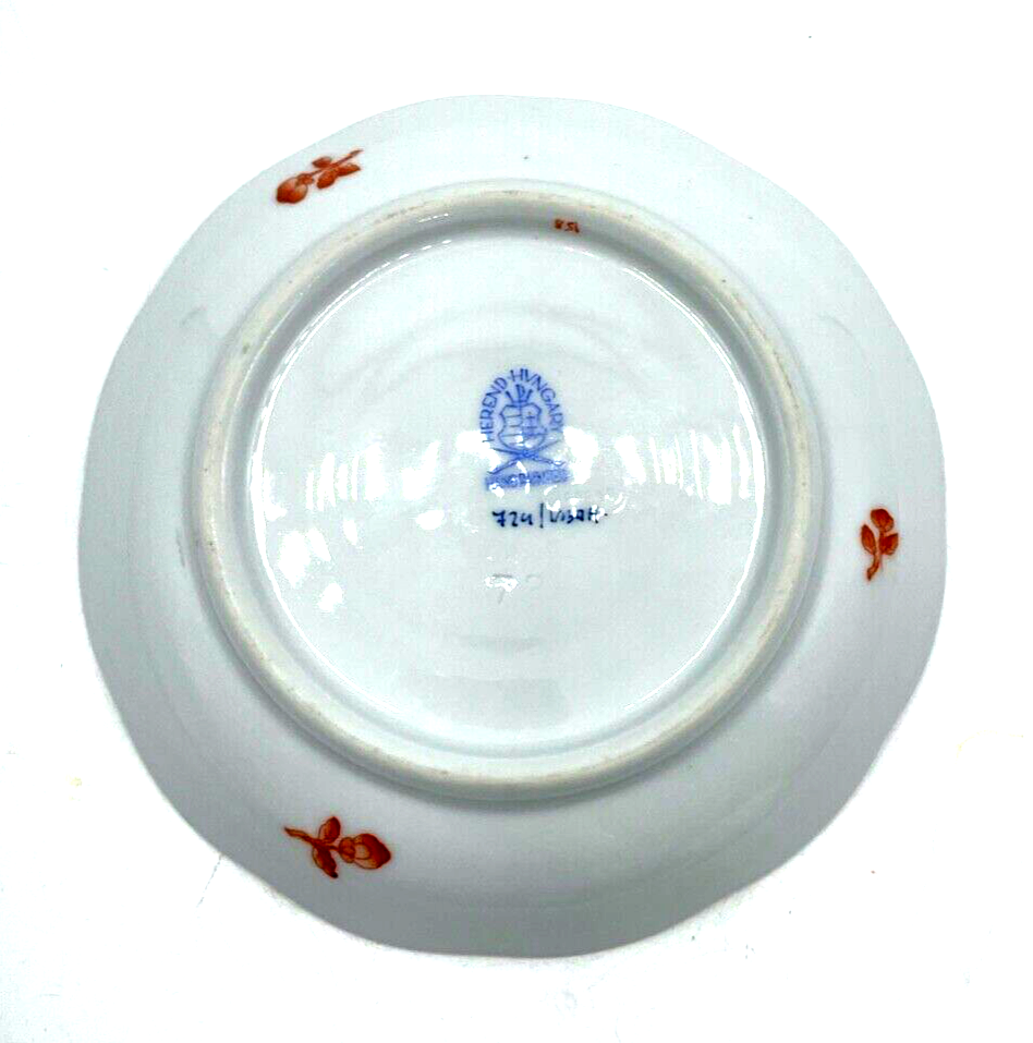 Herend Porzellan Tasse + Untertasse Fortuna Rust Cup + Saucer selten  1. WAHL6