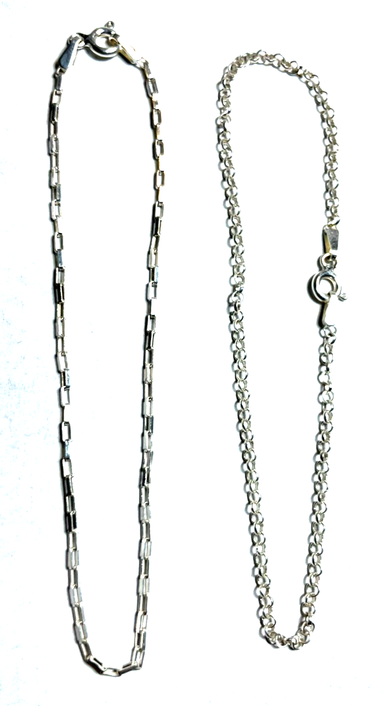 2er Set 925 Silber Armband 2 Armketten neuwertig ungetragen L 20 cm unisex0