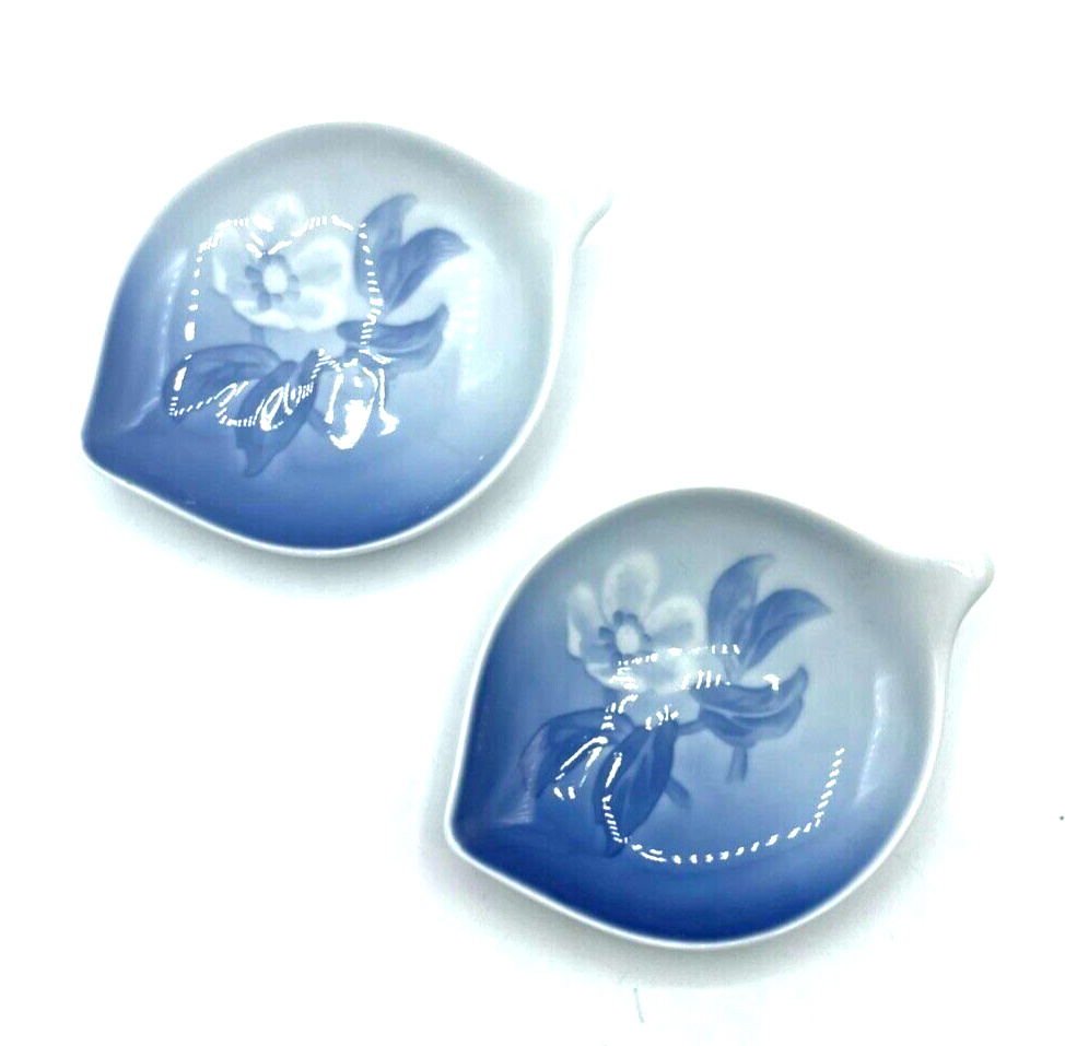 2 alte Bing & Gröndahl B&G Porzellan Schälchen 330 Christrose Butterschälchen2