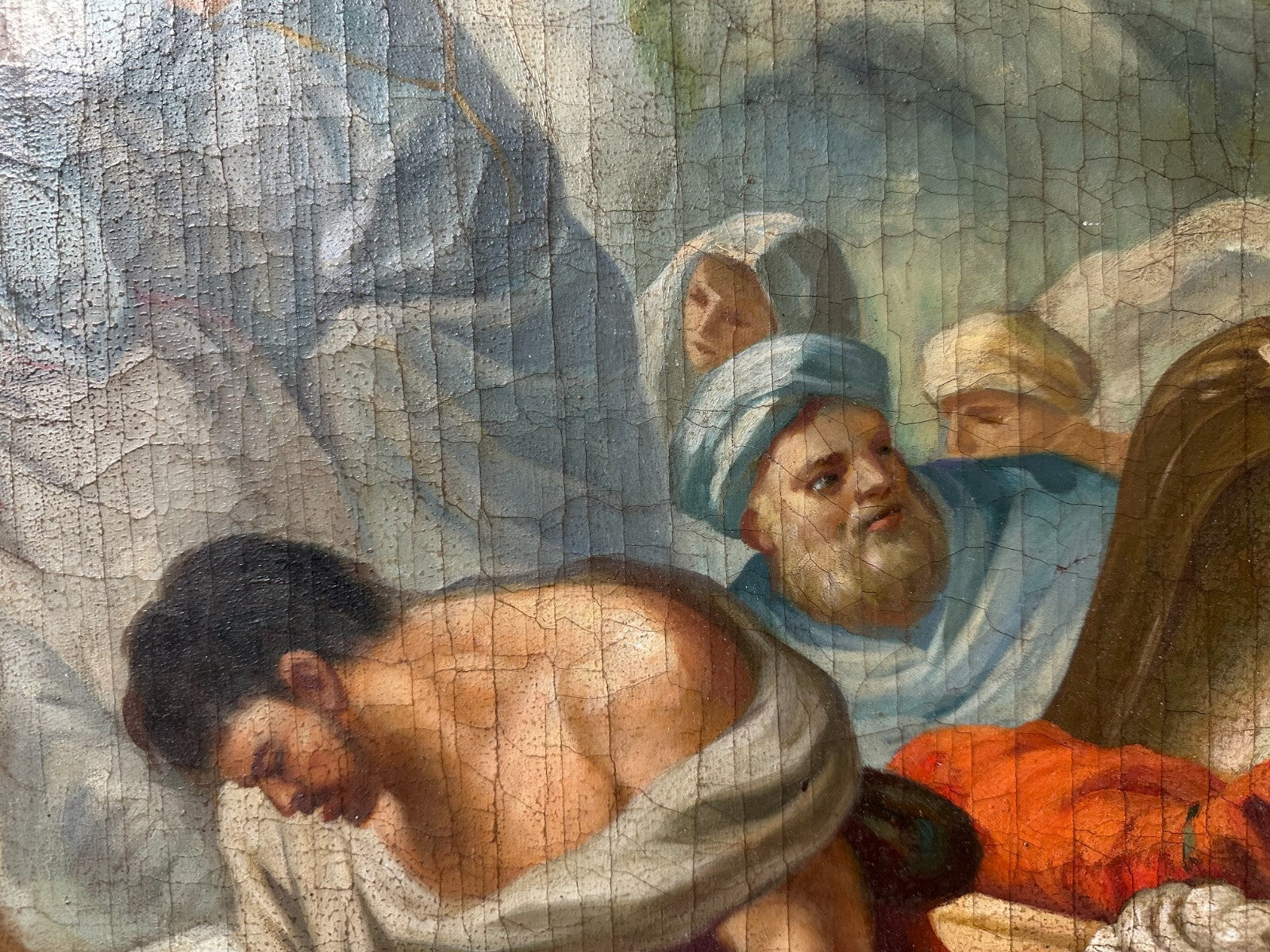 Öl auf Leinwand - Luca Giordano - Psyche abbandonata sulla in cima alla rupe10