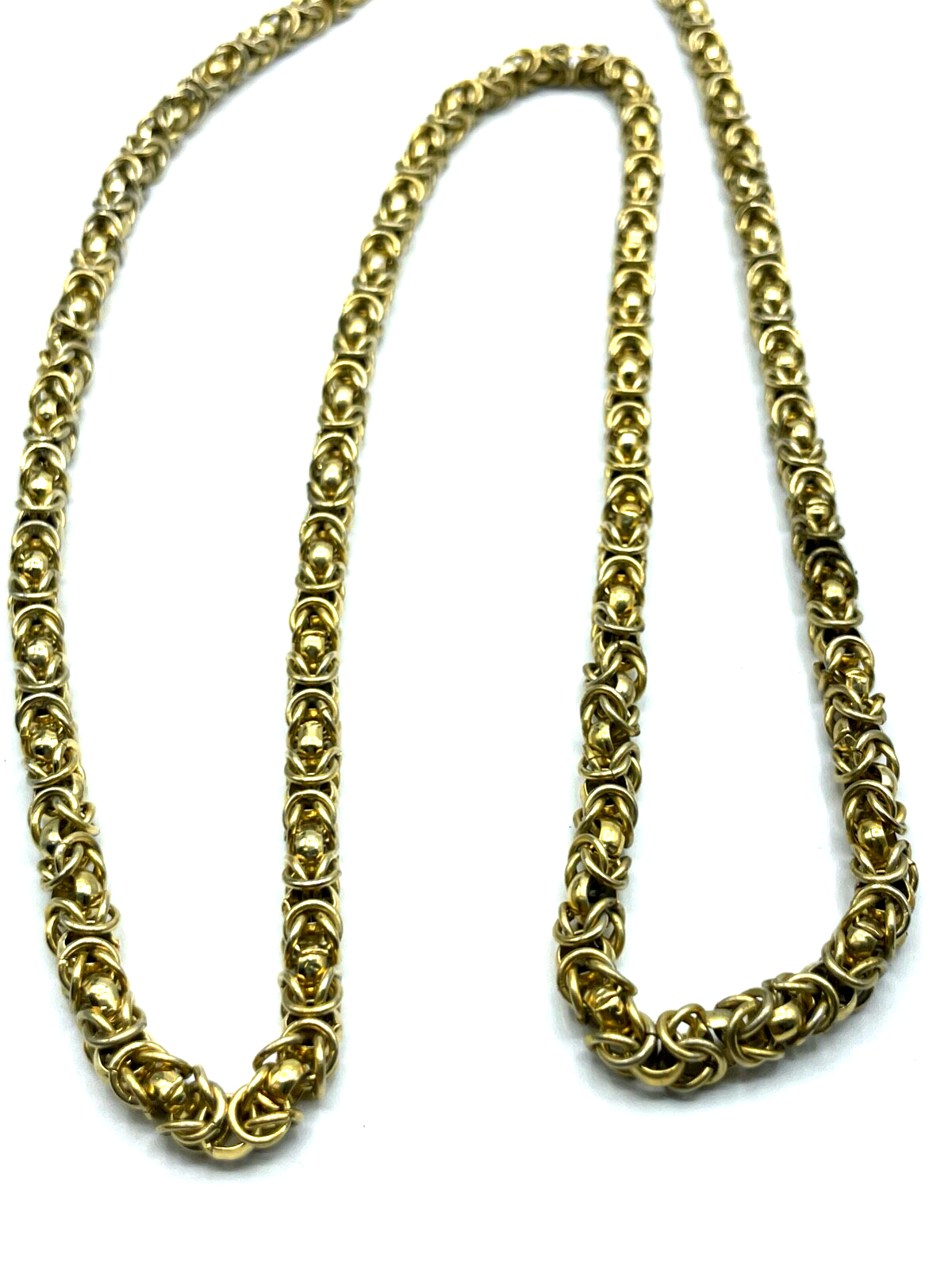 Vintage Statement Königskette L 93 cm  B 6mm vergoldet hochwertiger Modeschmuck6