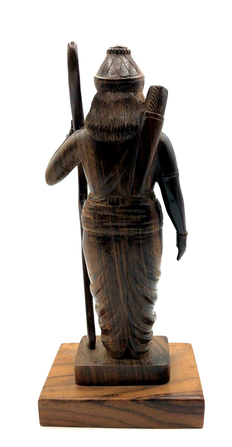 Alt handgeschnitzte Holzfigur Siddhartha Gautama Modell auf Sockel junge Buddha5