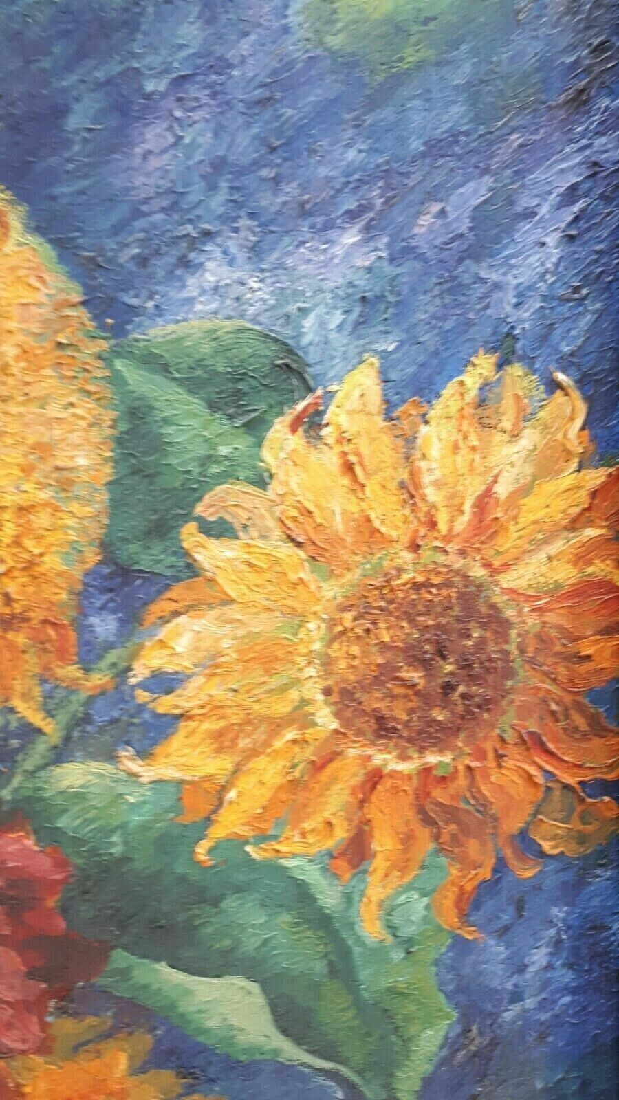 Eduard Sturm 1941 - Stillleben Blumenstrauß Impressionismus - Öl auf Leinwand5