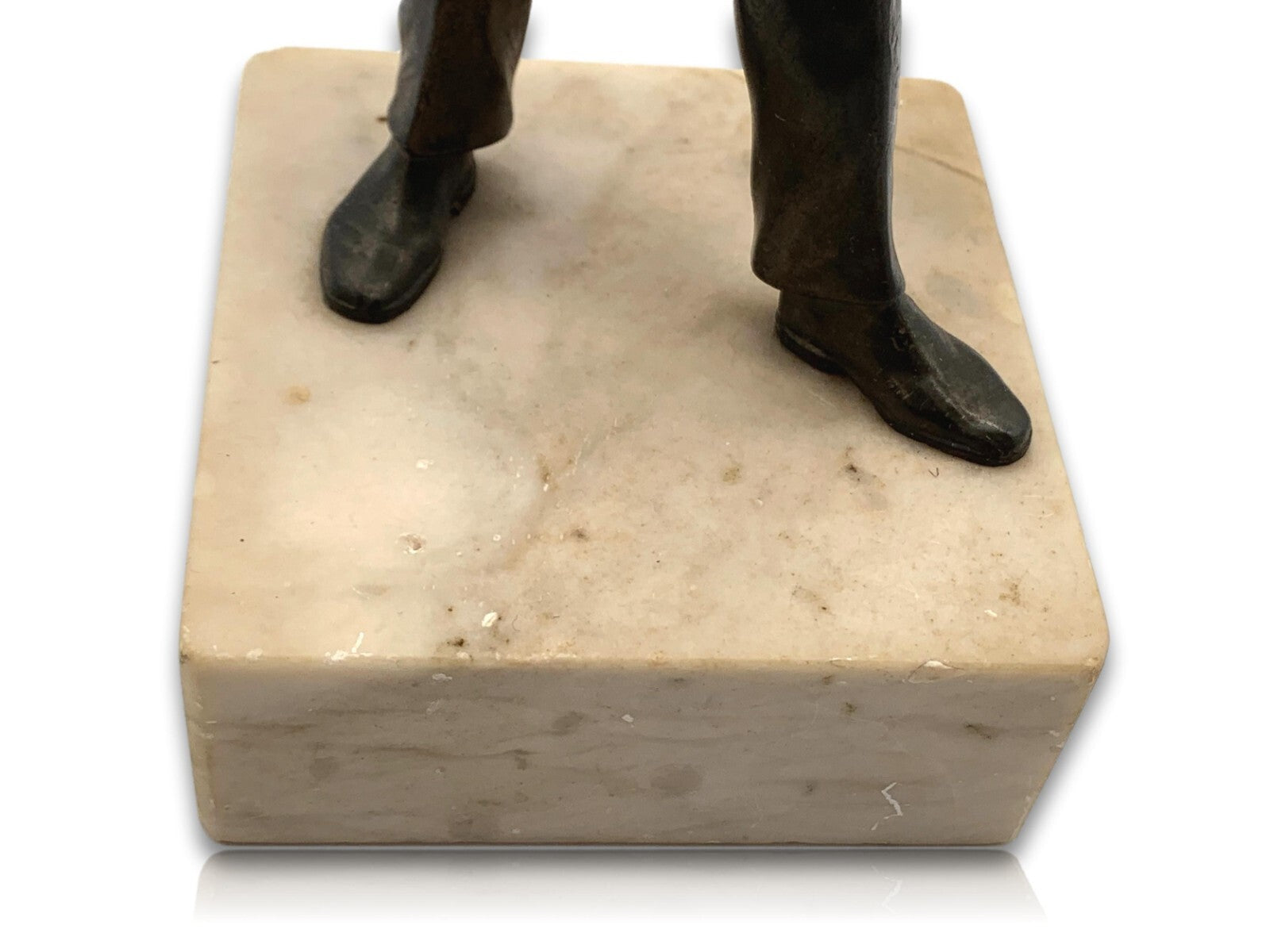 'Schütz' - Galvano Bronze Figur Skulptur Plast - Marmorsockel - ca. 1910/192010