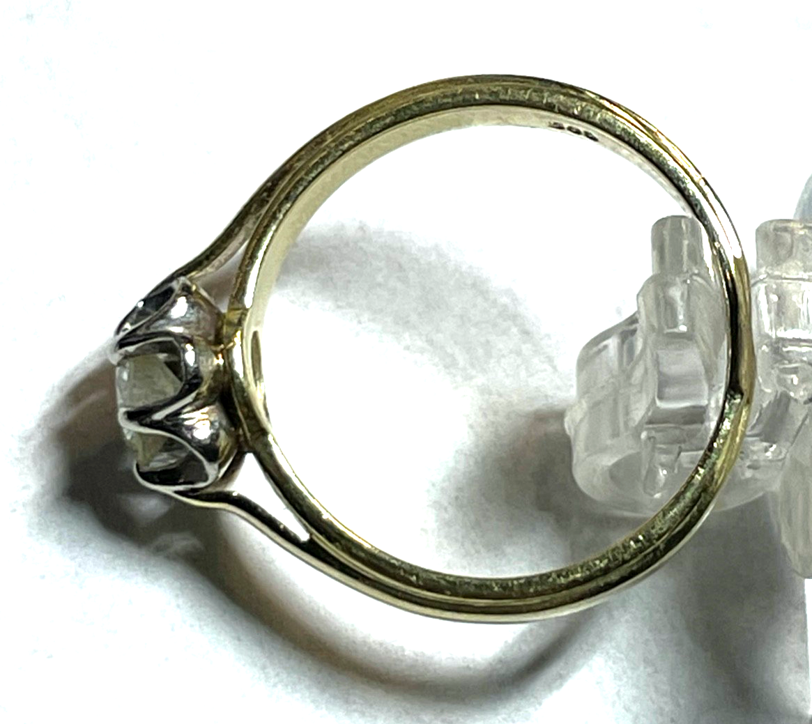 585 Gold 14 K Ring Solitär Brillant 0,5ct. Juwelier Qualität RG 54 Verlobung3