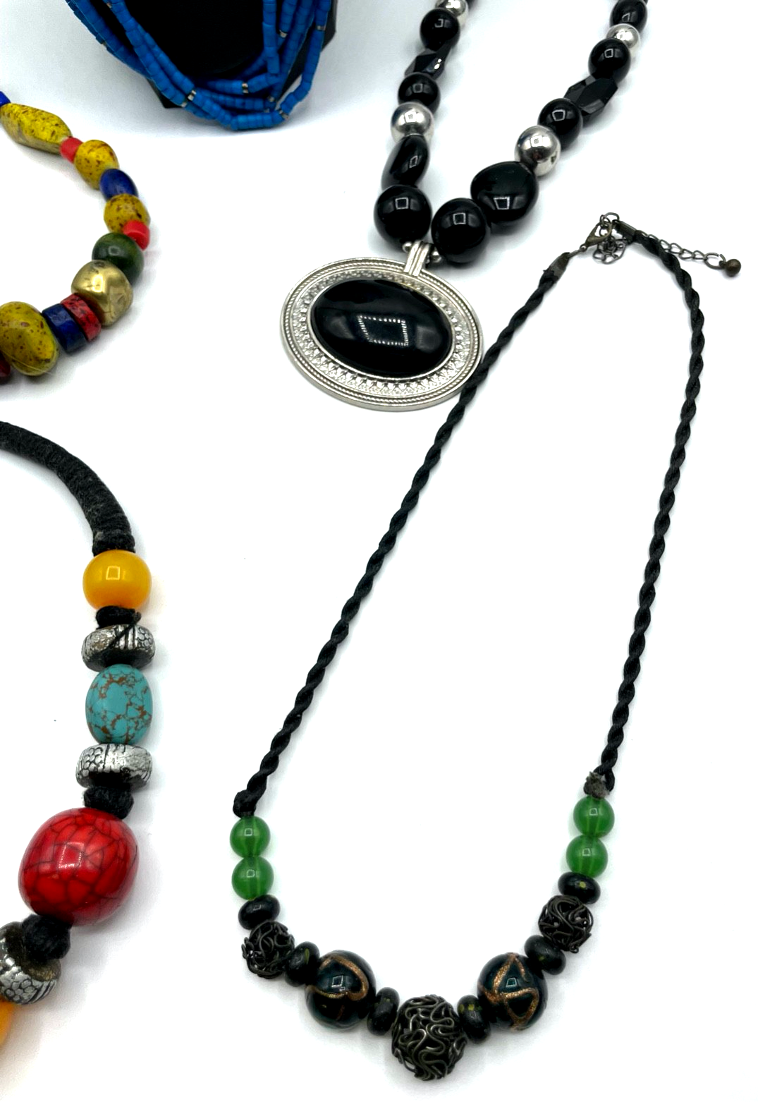 5 x verschiedene vintage Ethno Kette Halskette stattlicher Modeschmuck zeitlos5