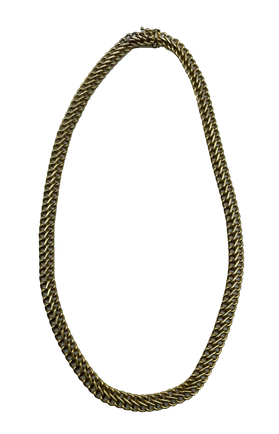 585 Gold 14 K Gelbgold Kette doppelte Panzerkette Collier L 43 cm B 7 mm gepfl.4