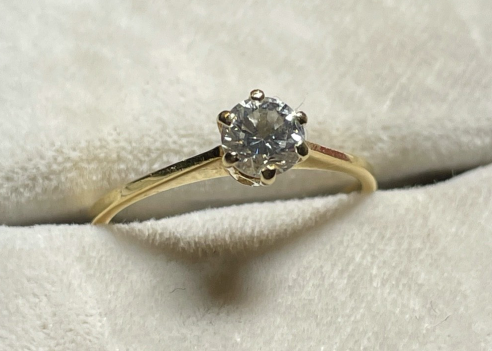 750 Gold 18 K Ring Solitär klassisch Ø16mm RG 51 Juwelier Verlobung Vorsteckring3