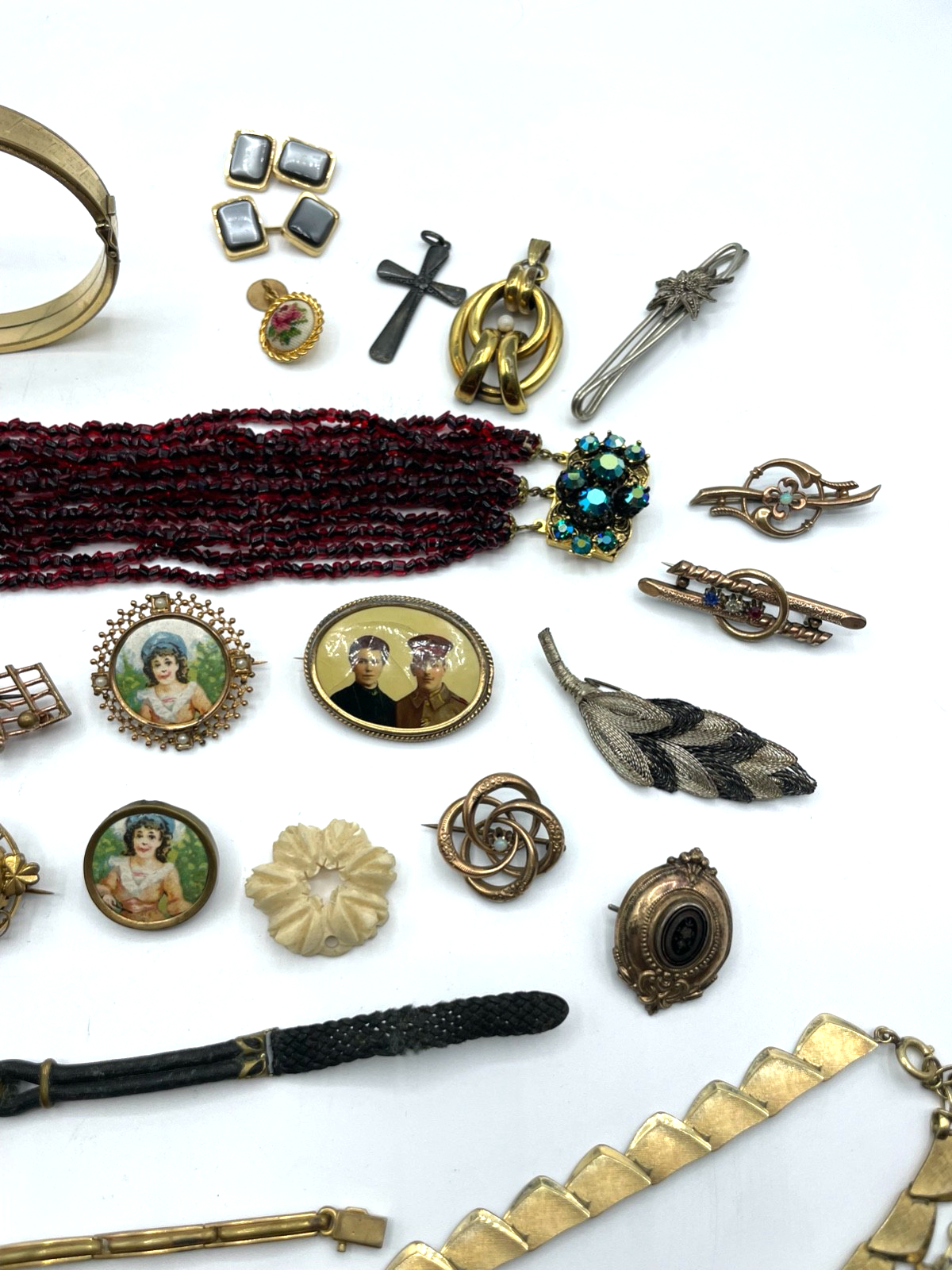 Antik Schmuck Konvolut Golddouble Dubleegold Basteln Umarbeiten + Tragen5