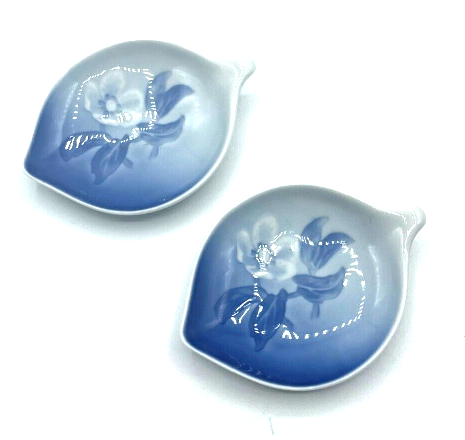 2 alte Bing & Gröndahl B&G Porzellan Schälchen 330 Christrose Butterschälchen0