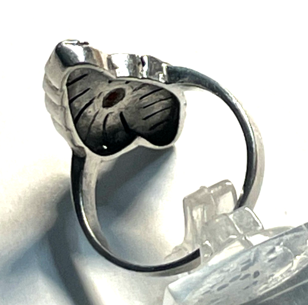 Solider 925 Silber Ring mit Karneol Markasiten Antikstil Ø 18mm RG 56 Handarbeit3