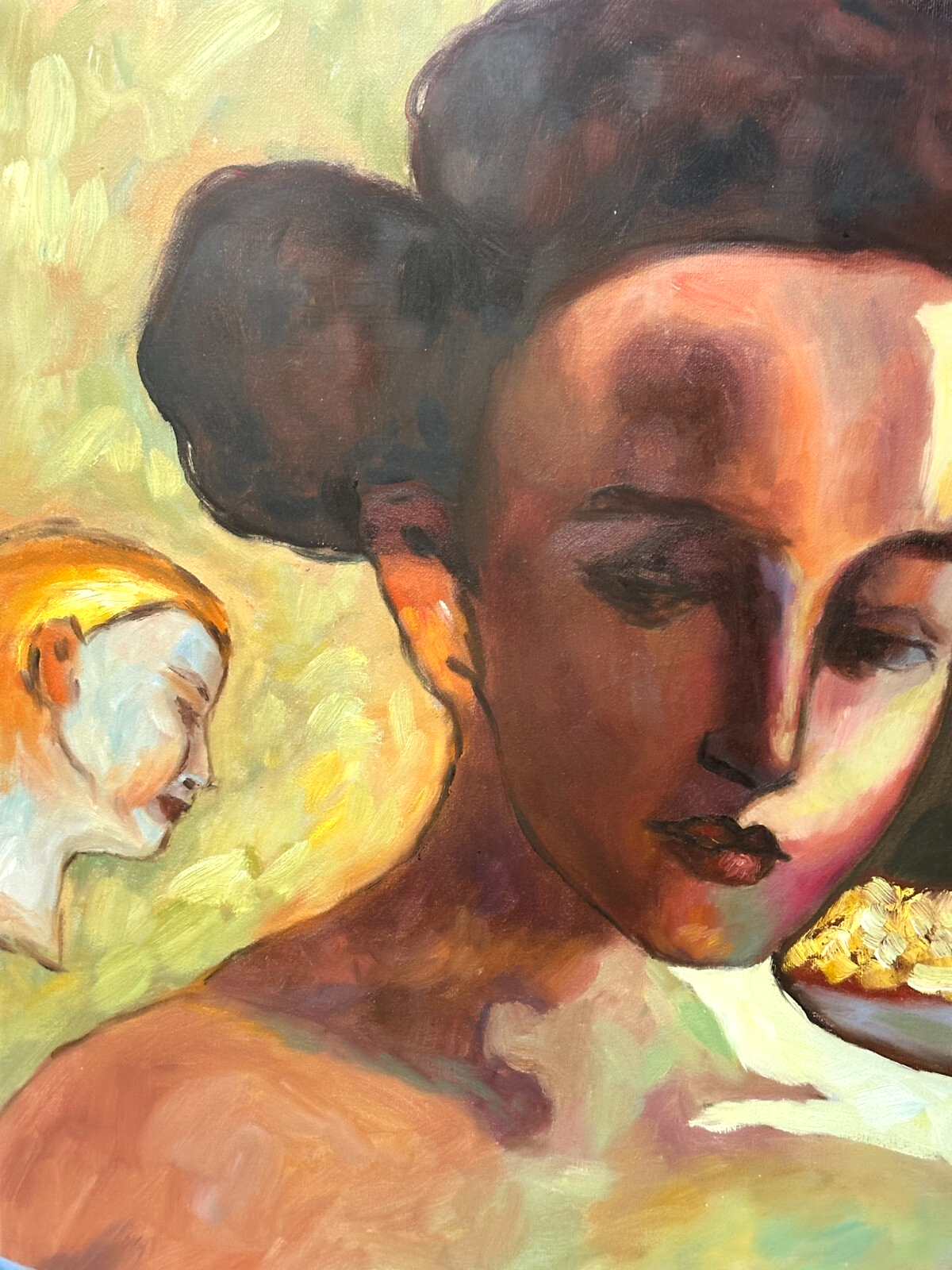 Öl-/Acrylmalerei - Damen Portrait - Frauenfigur in symbolistisch-surrealer Szene3