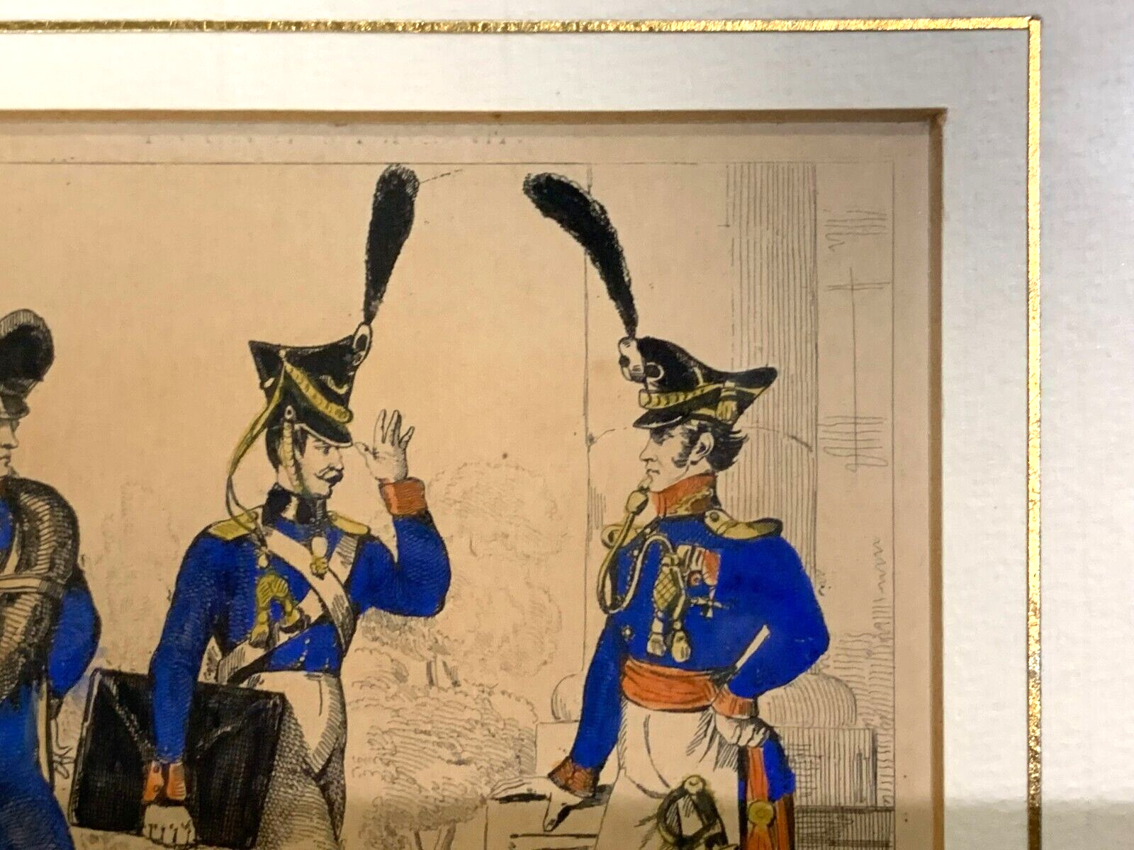 Lacauchie - Stahlstich koloriert - Grenadier der preußischen königlichen Garde2