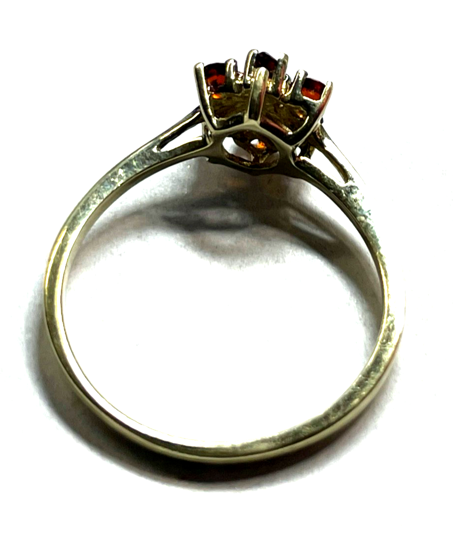 Aparter  333 Gold 8 K Ring 6 x Granat Ø 16,8 mm RG 53 solide Handarbeit Juwelier6