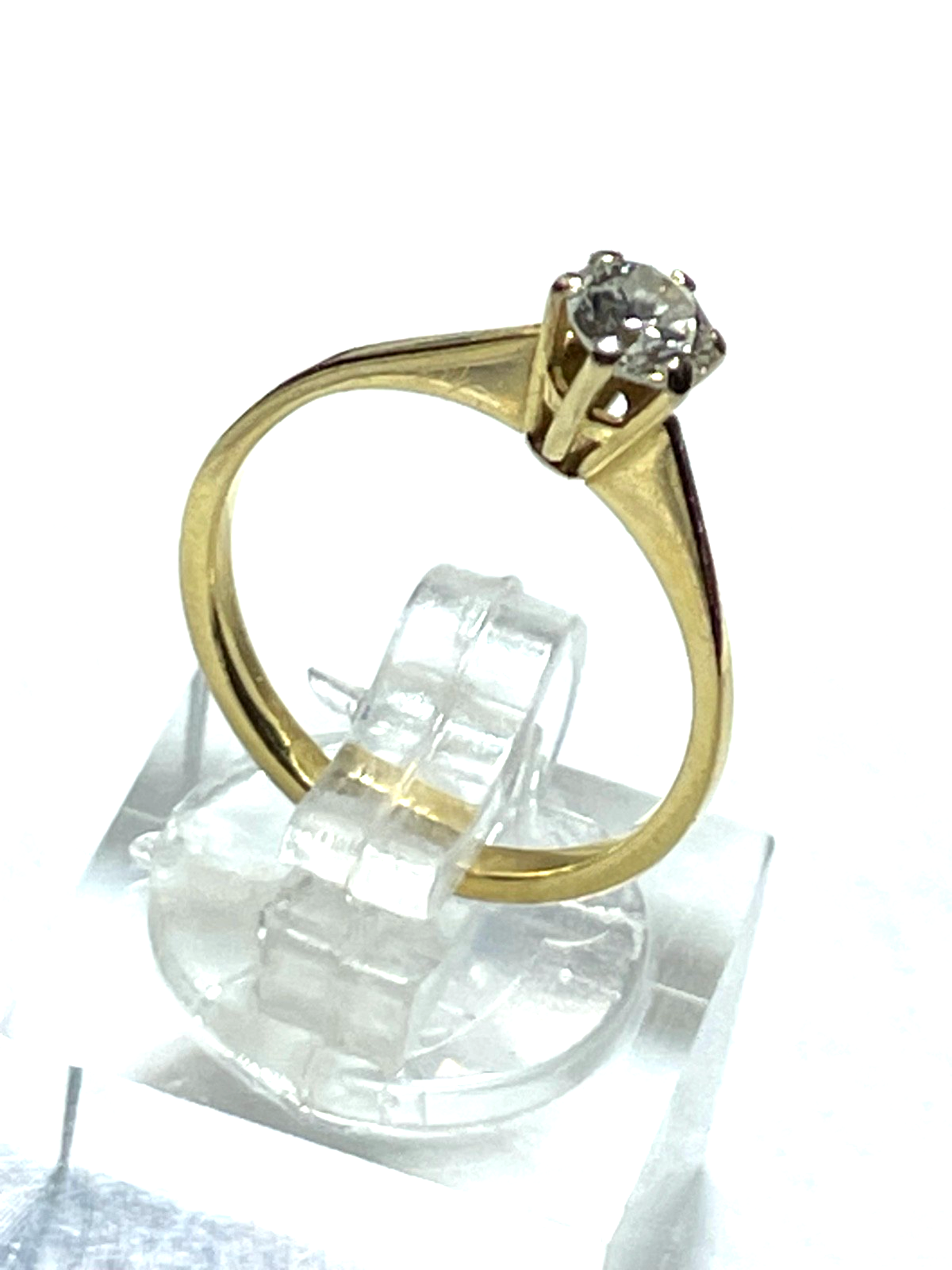 750 Gold 18 K Ring Solitär klassisch Ø16mm RG 51 Juwelier Verlobung Vorsteckring13
