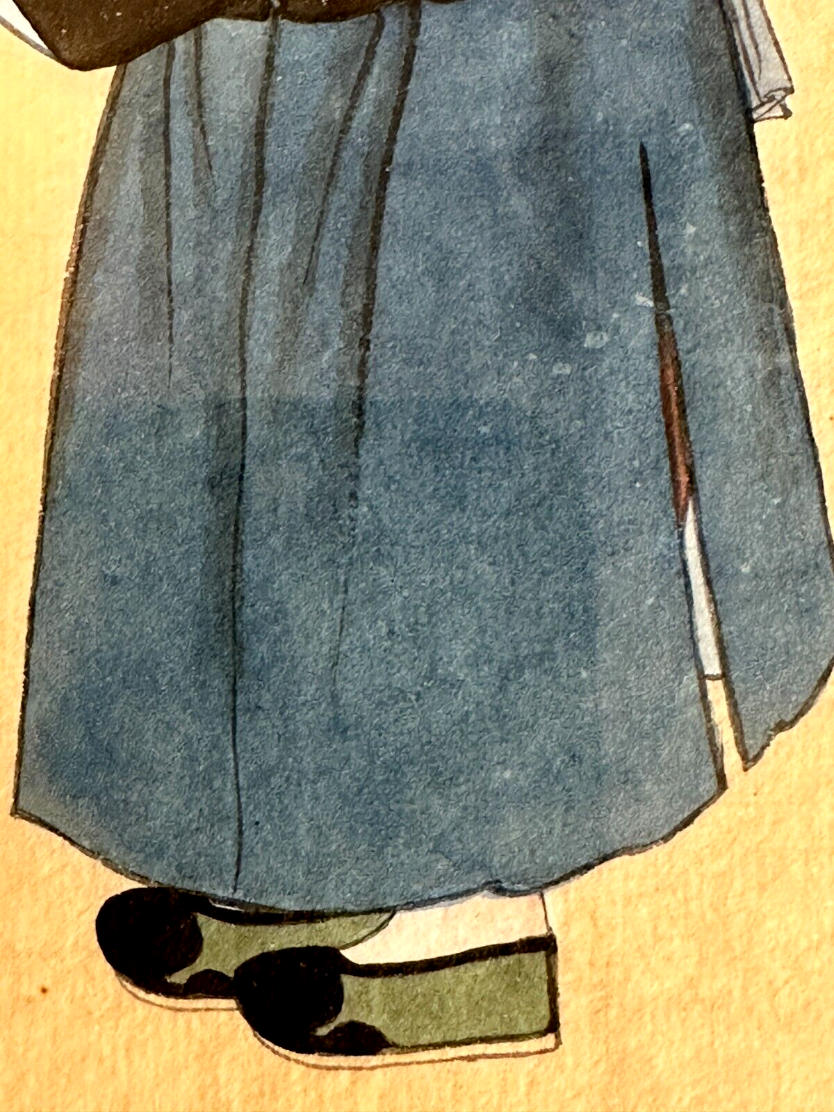 Chinesische Malerei - Markpapier mit Deckfarben - um 1900 - gerahmt hinter Glas7