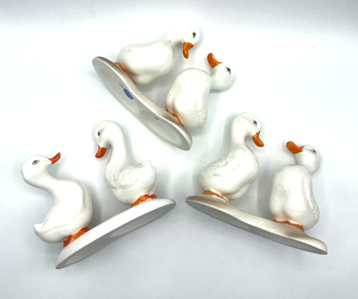 3 x Porzellan Figuren Figurengruppe Gänse Gans Oster Deko Osterdekoration H 13cm6