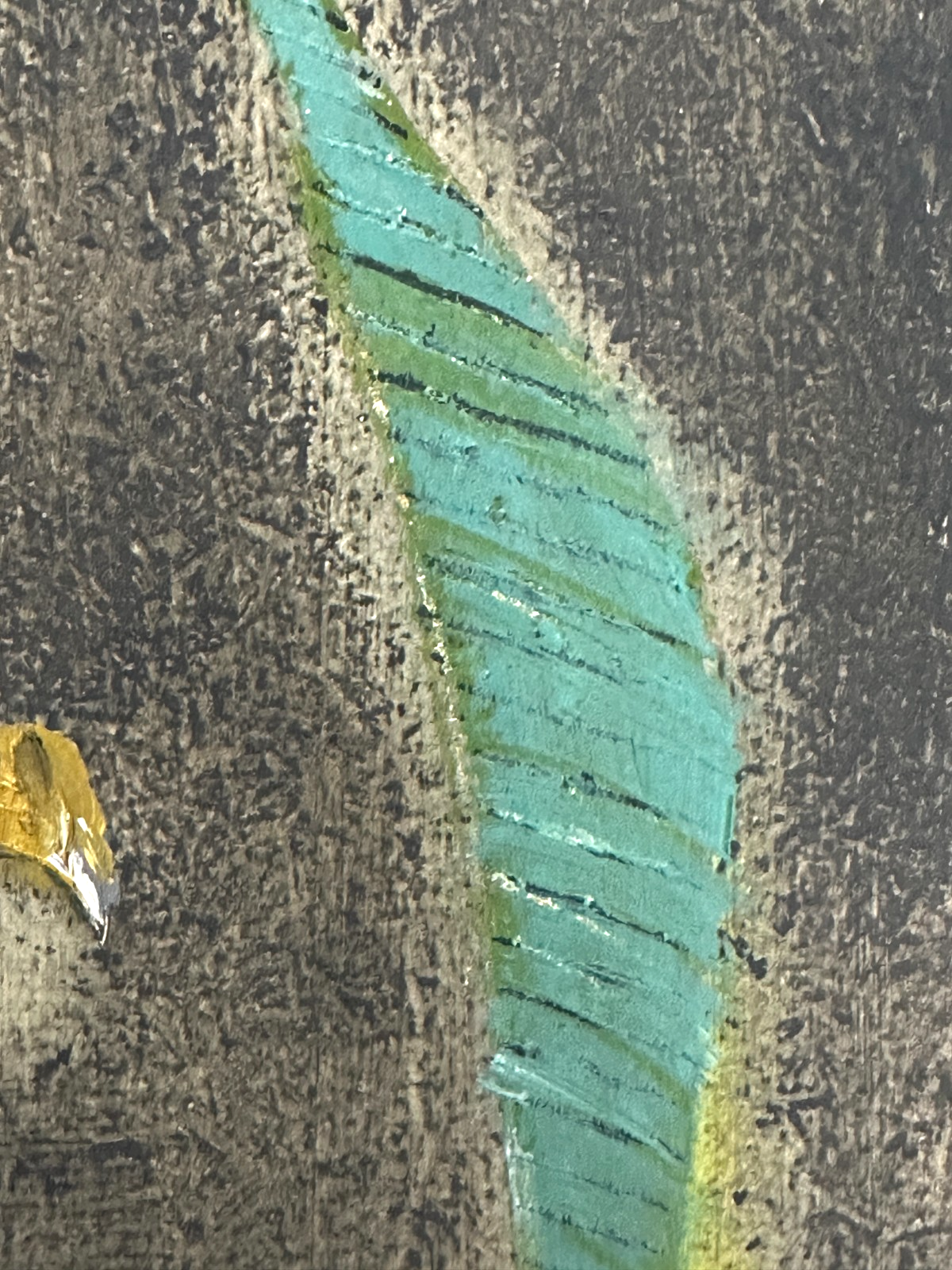 Heinz Nowag (1907–1984) - abstrakter Vogel - Öl auf Platte - 1956 - signiert11