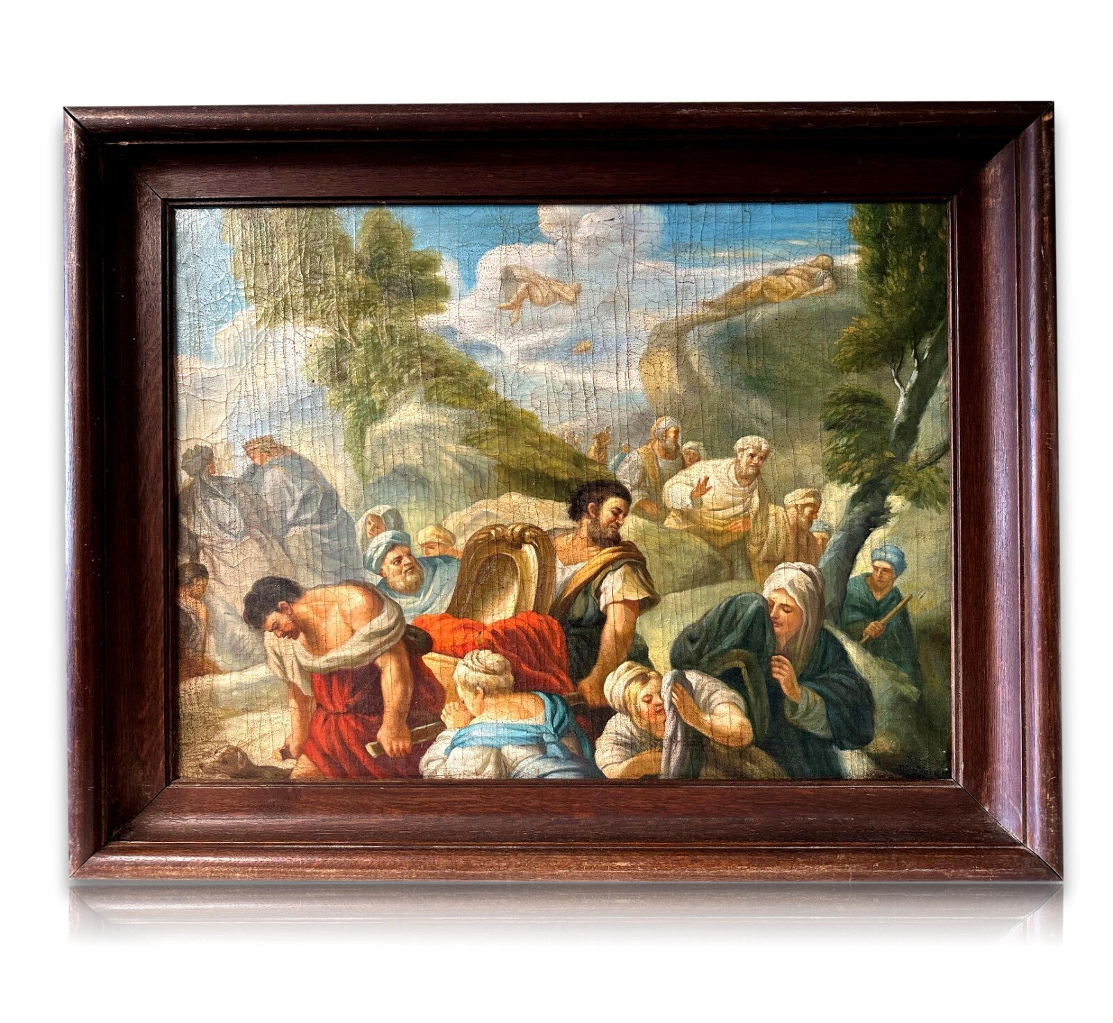 Öl auf Leinwand - Luca Giordano - Psyche abbandonata sulla in cima alla rupe0
