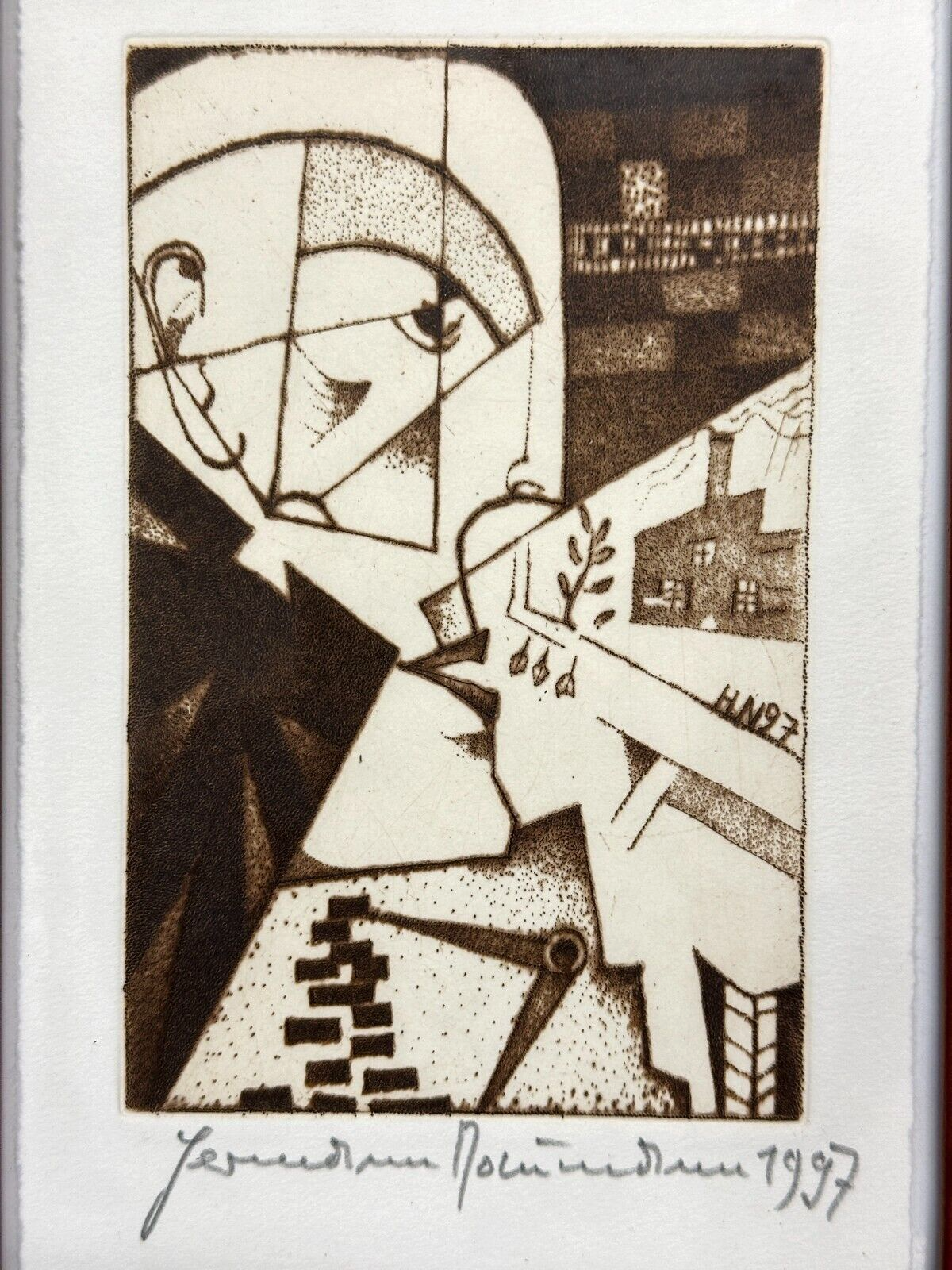 Hermann Naumann - Radierung aus dem Buch 'Die Kraft der Empfindlichkeit' - 19971