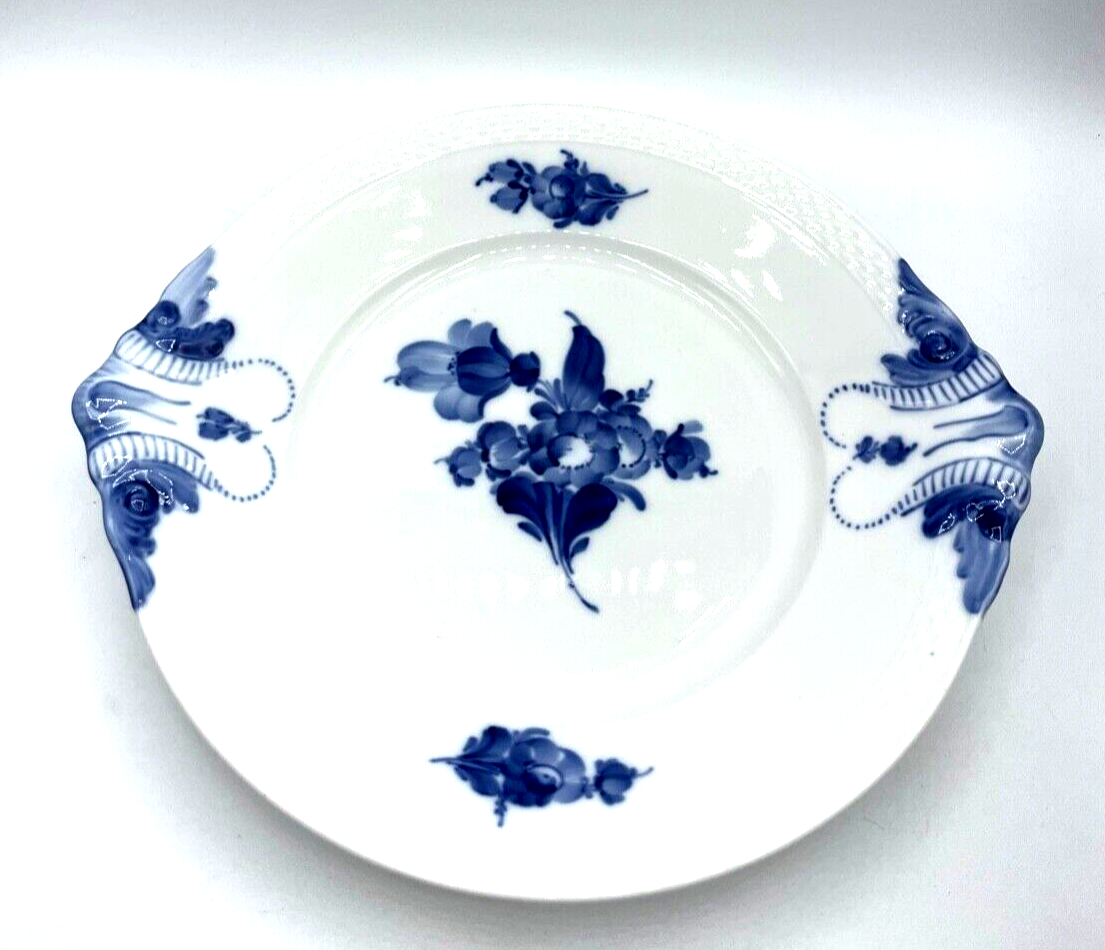 Royal Copenhagen Denmark Porzellan schöner Anbiet Teller Blaue Blume blue flower8
