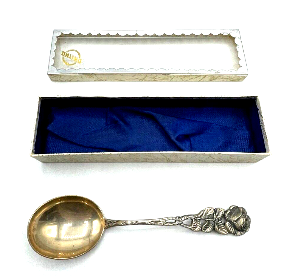 Antiko 800 Silber Rahmlöffel Sahnelöffel Hildesheimer Rose gepflegt 33,61 Gr.0