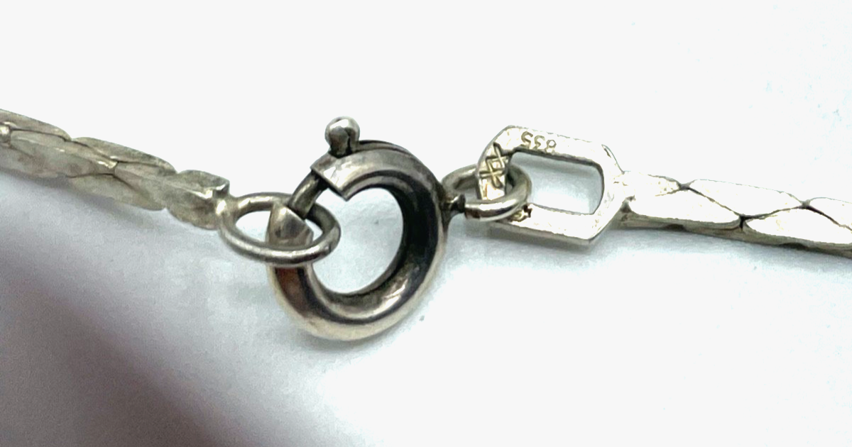 Vintage solide 80,5 cm lange Design Silberkette 835 Silber unisex gepflegt3
