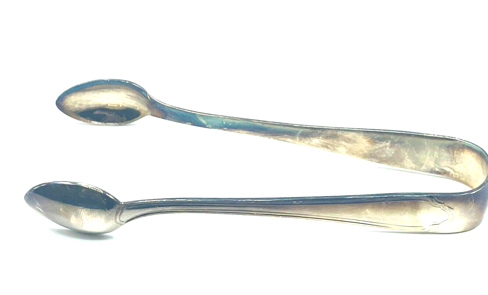 1 Zuckerzange 90er Silberauflage Chippendale J. Grimminger Schwäbisch-Gmünd5