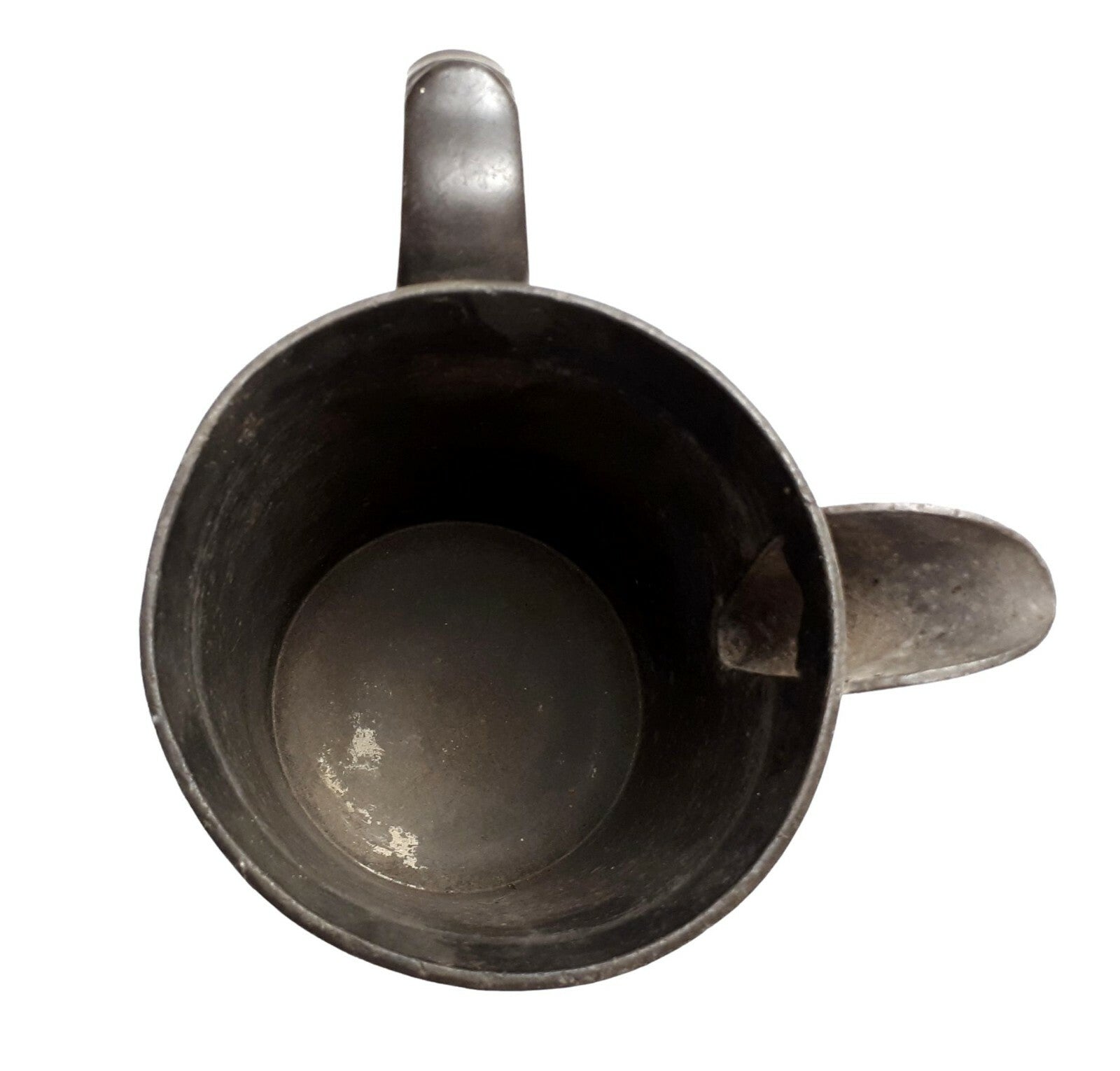 Ausschankgefäß Zinn - England London 1850 - Punziert - Monogramm graviert - 1L5