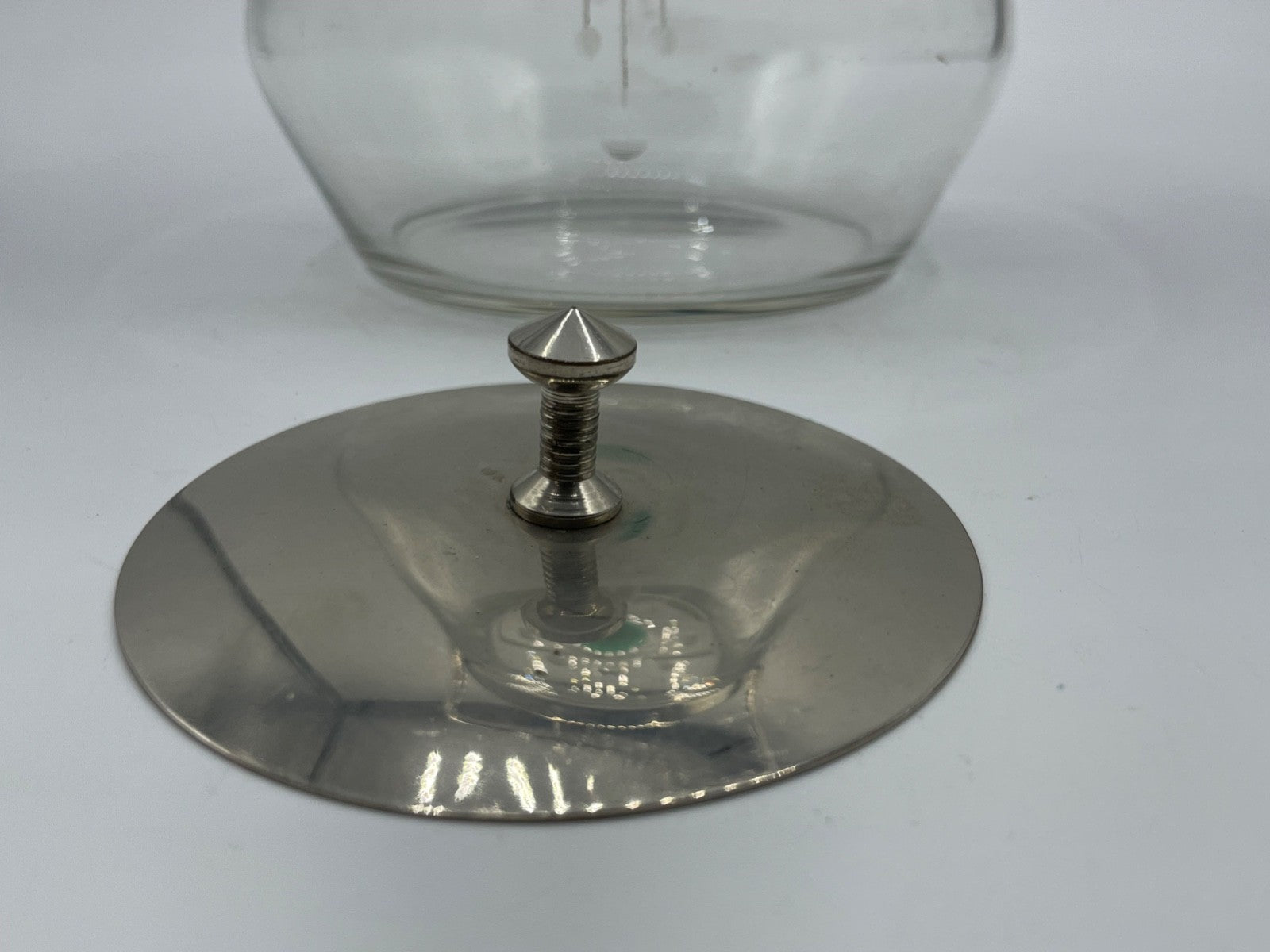 Reiner Jugendstil Glas Bonboniere F&R Fischer sehr guter Zustand H 18 cm o Griff9