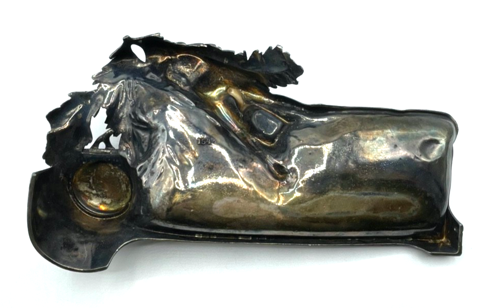 Jugendstil WMF dekorative Schreibtisch Auflage Tintenfass Rodler Schlittenfahrt9
