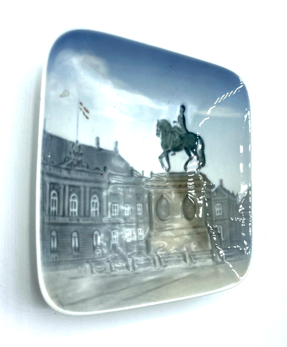 Vintage Royal Copenhagen Porzellan Plate Schälchen Amalienborg Schloss Ansicht2