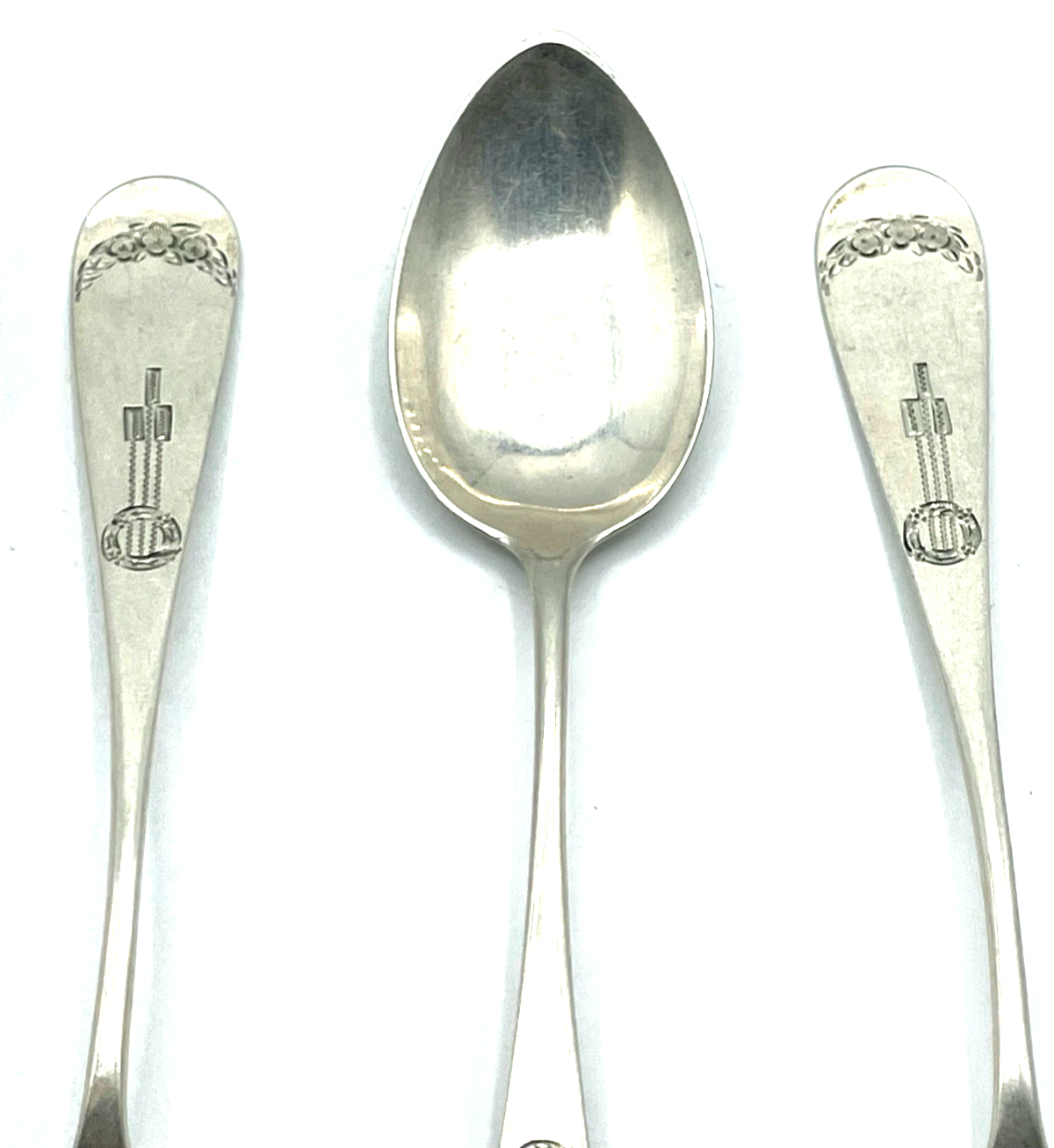 Antik M. Hoffmann 800 Silber Kaffeelöffel Teelöffel Set 6 Stück Jugendstil Dekor4