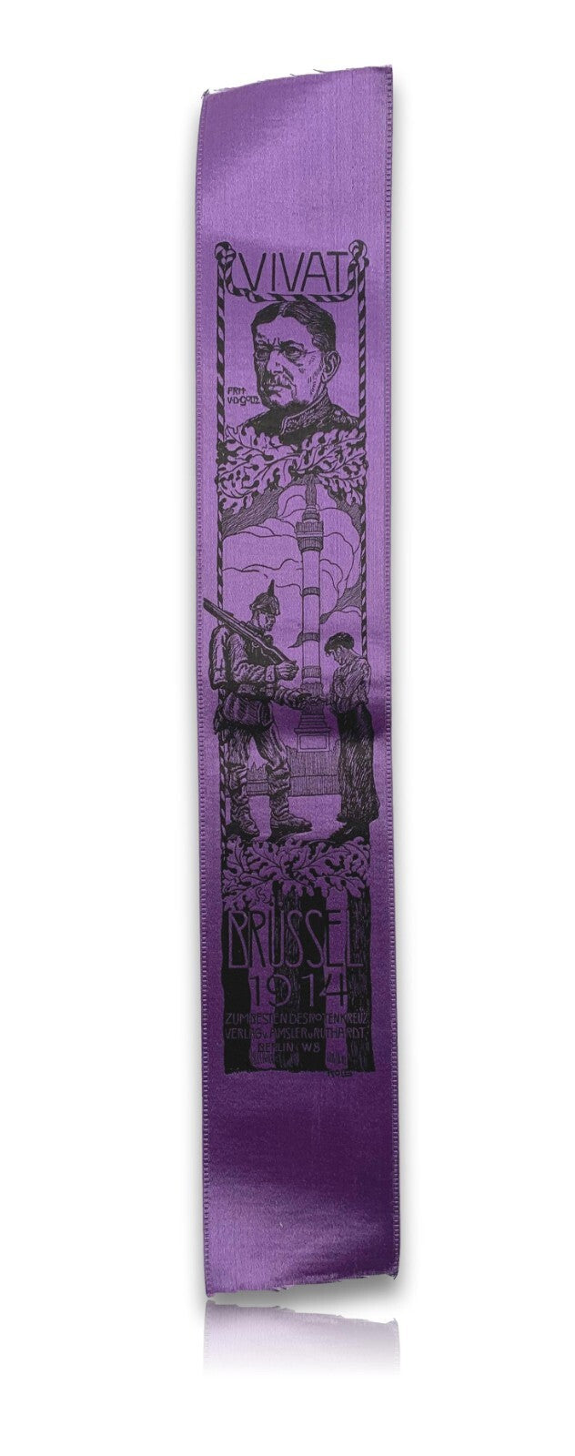 Vivat Band - WKI - Brüssel 1914 - Colmar von der Goltz - für das Roten Kreuzes0