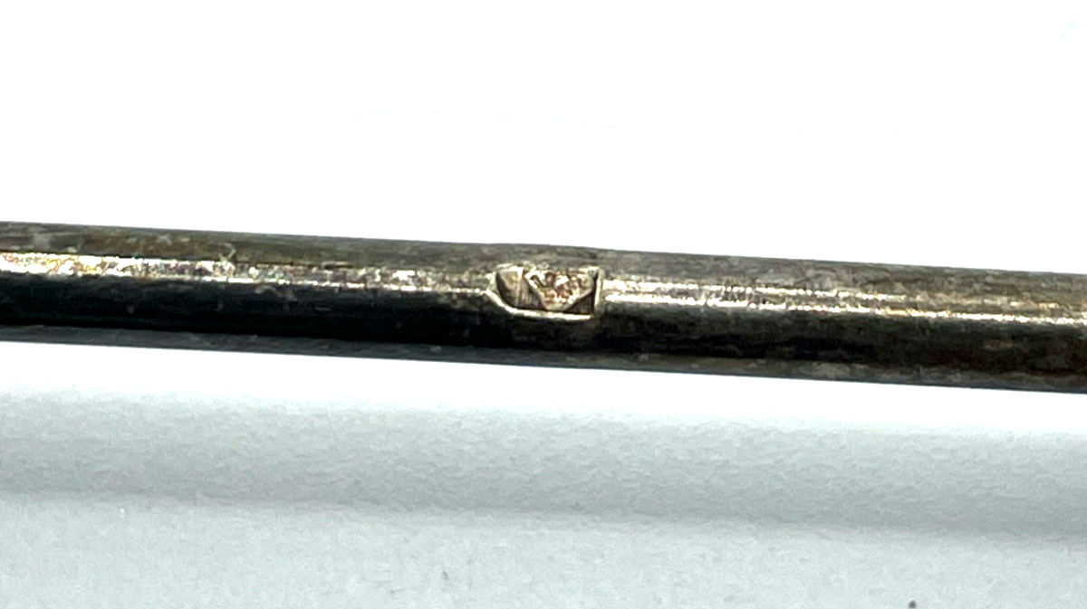 10 antik WMF Messerbänkchen Knife Rest versilbert um 1910 Straussenmarke 78 mm2