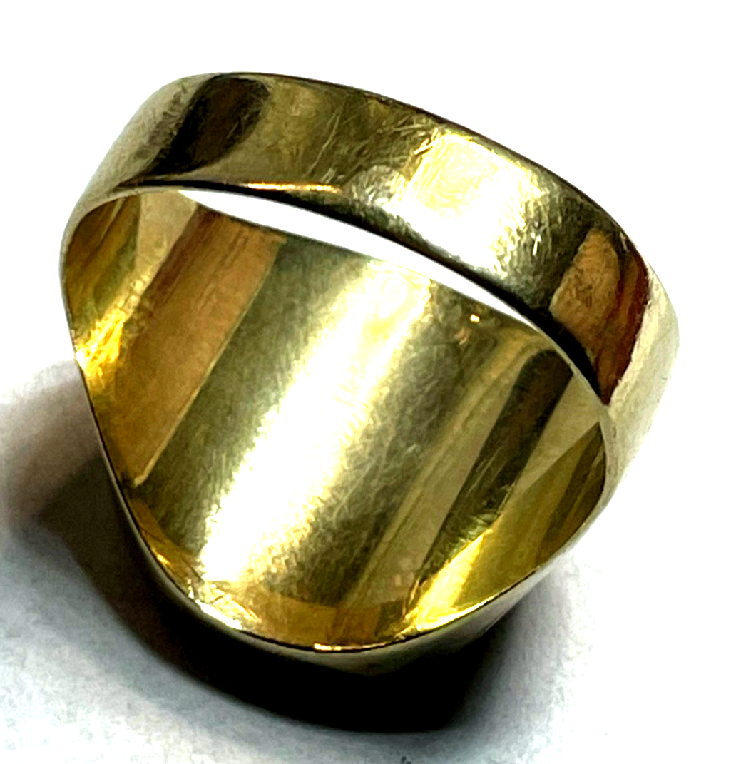 Antik 333 Gold 8 K Herrenring Ring Siegelring Karneol Platte Ø 21 mm RG 66 gepfl3