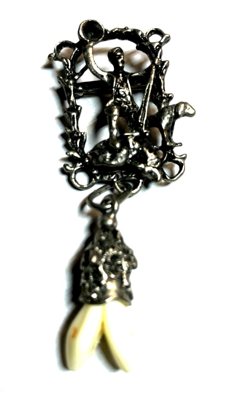 Vintage schöne Trachtenschmuck Brosche Oktoberfest Dirndl Landhaus Schmuck1
