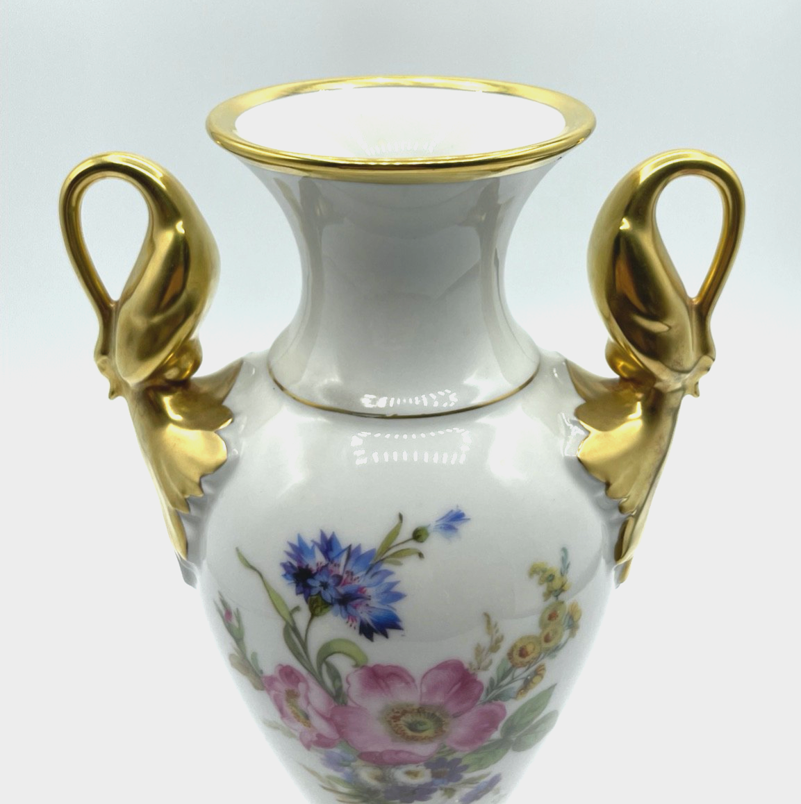 Alte Serie Amphoren Vase Alboth Kaiser Alka Kunst Sommerblumen H 23,5 cm gepfl.2