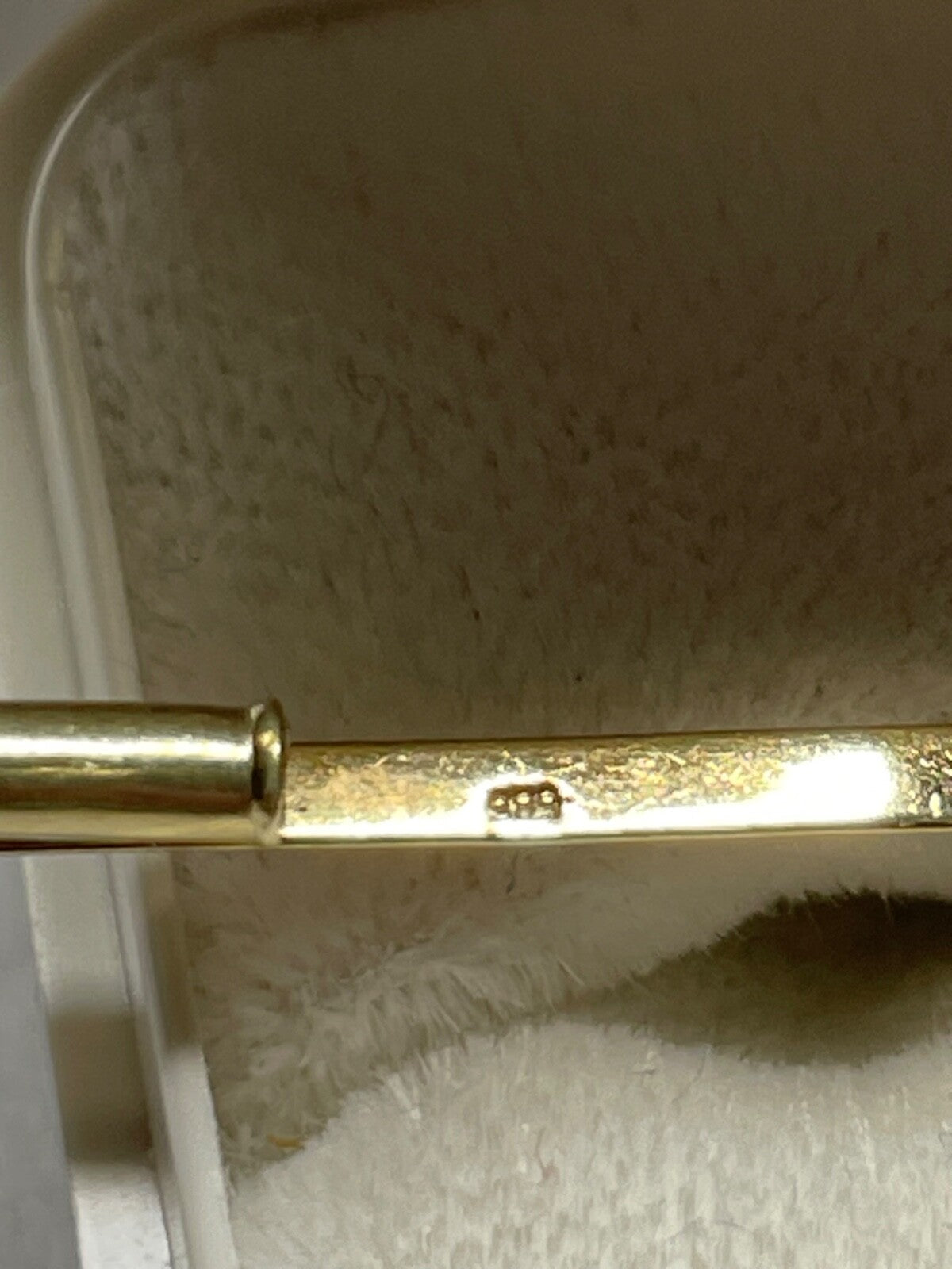 2x 585 Gold 14 K Gelbgold Brosche Nadel Stabbrosche je mit Brillant Juwelier5