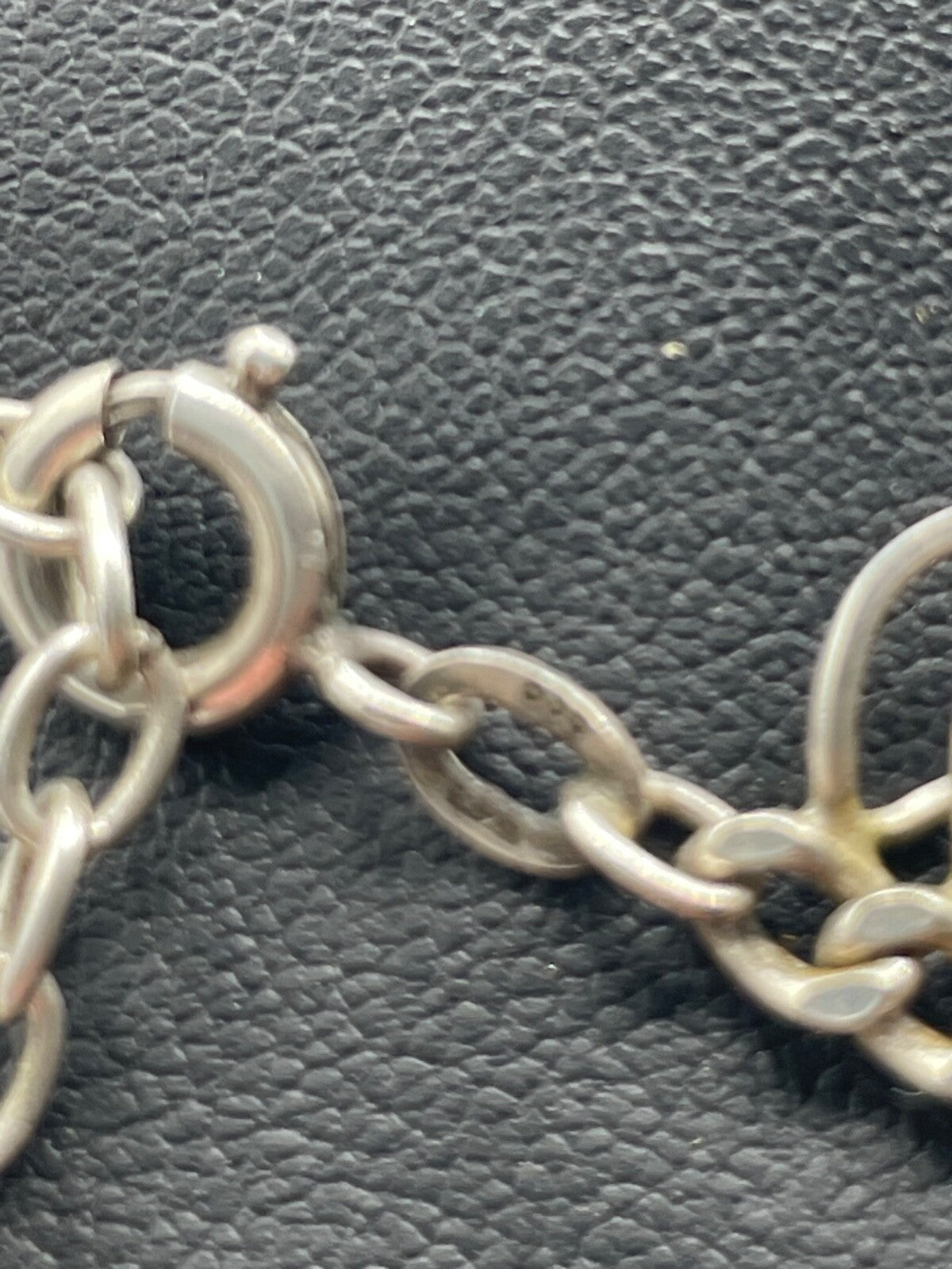 Vintage Design Silber Kette 835 FBM Collier 70er J Längenverstellbar bis 46 cm 25