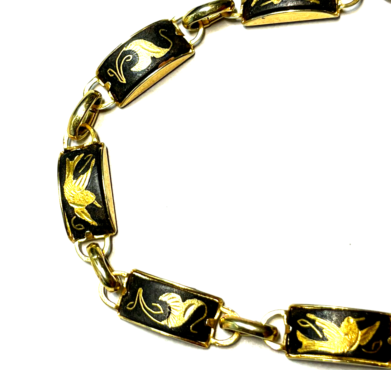 Vintage Toledo Armband Armkette Damaszener Handarbeit vergoldet sehr gepflegt2