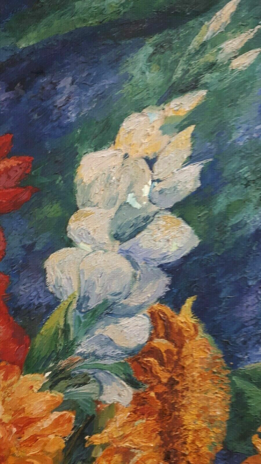 Eduard Sturm 1941 - Stillleben Blumenstrauß Impressionismus - Öl auf Leinwand4
