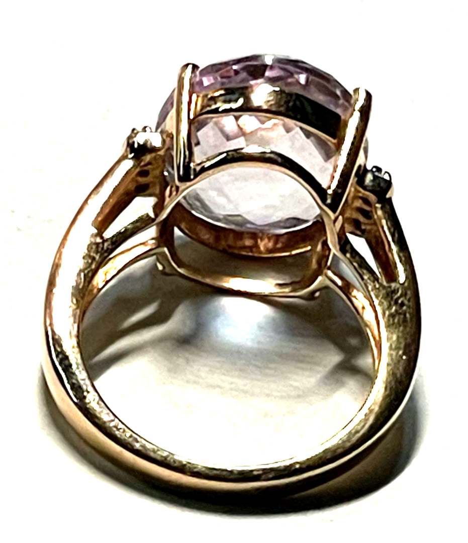 Neuwertiger Harry Ivens Ring 925 Silber rosé vergoldet mit Amethyst RG 50 Ø 15,99