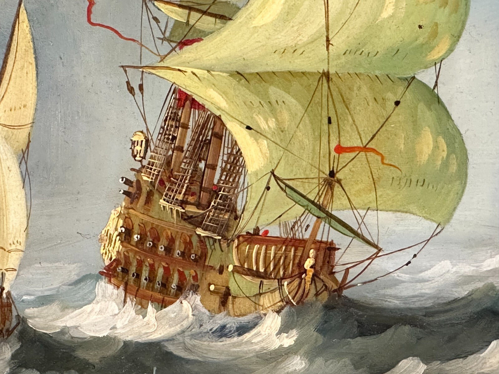 van Hamm - maritime Malerei - Öl auf Platte - gerahmt - El Gran Grífon2