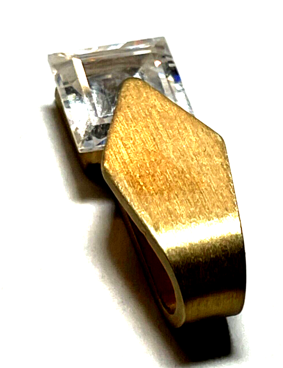 333 Gold 8 K Gelbgold Anhänger Gleiter modernes Design mattiert gebürstet gepfl.7