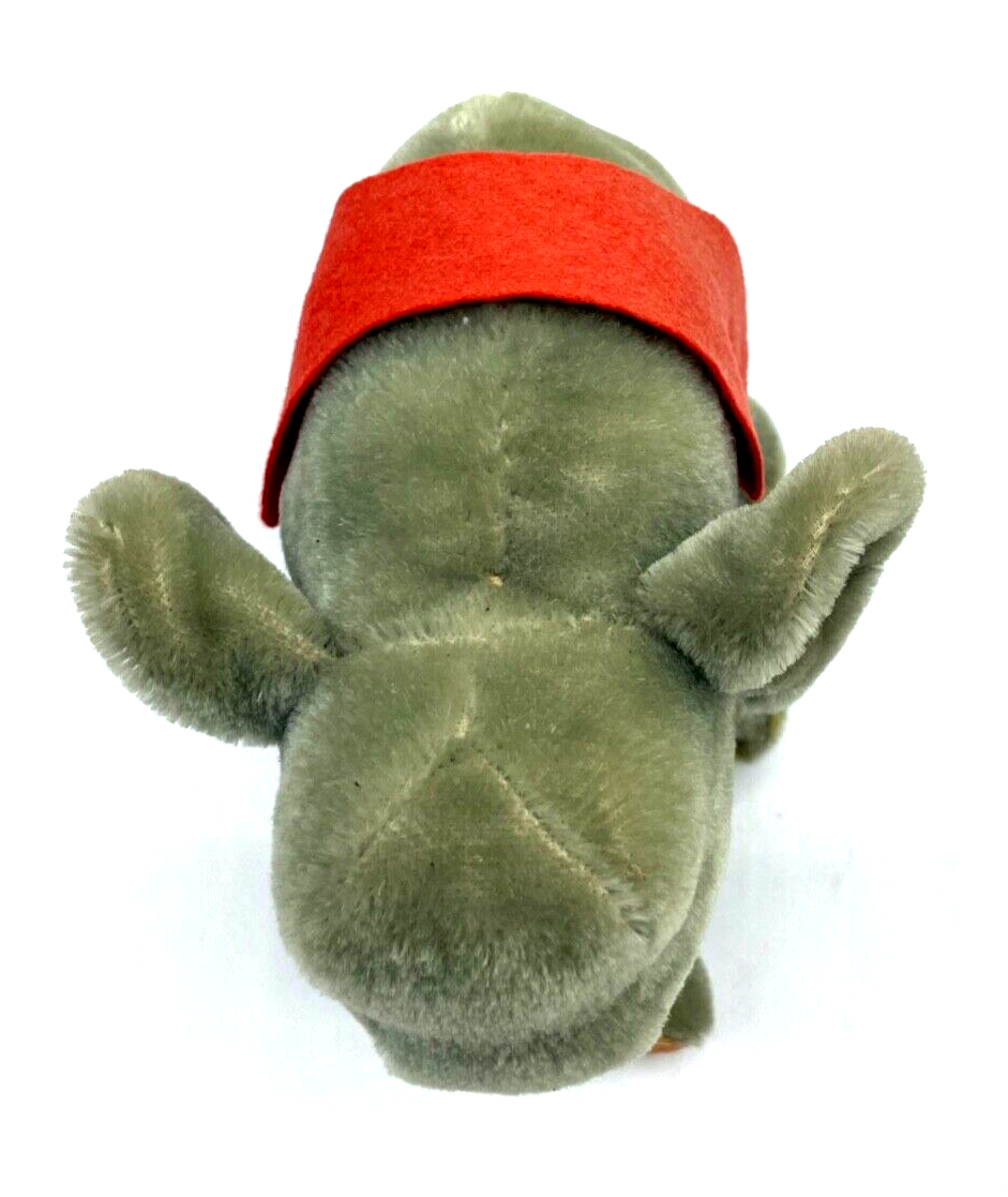 Großer Steiff Elefant Zirkuselefant mit Sattel Knopf Glöckchen H 16 cm L 22 cm7